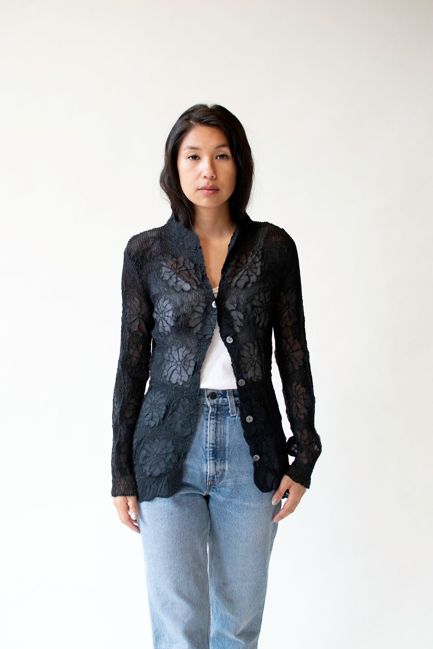 Textural Black Shirt | Yoshiki Hishinuma