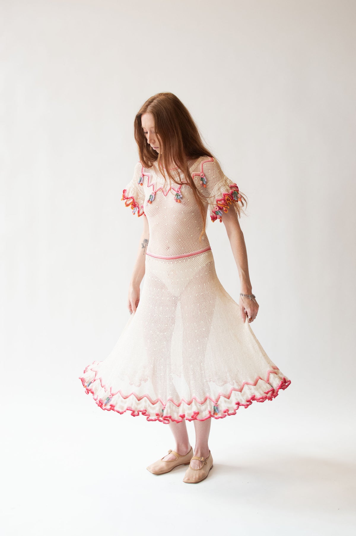 1980s Crochet Dress