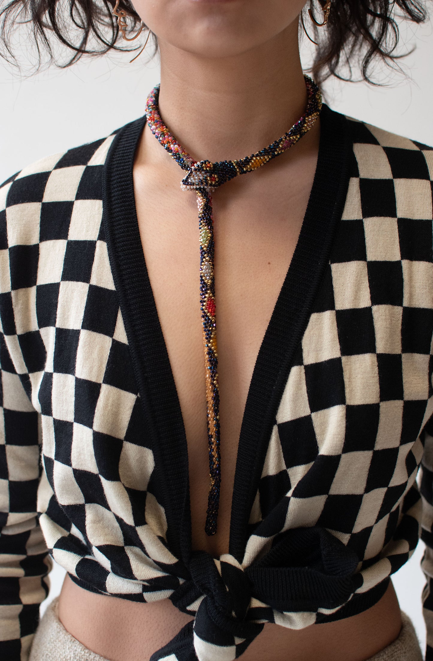 Bead Crochet Snake | Oil Slick