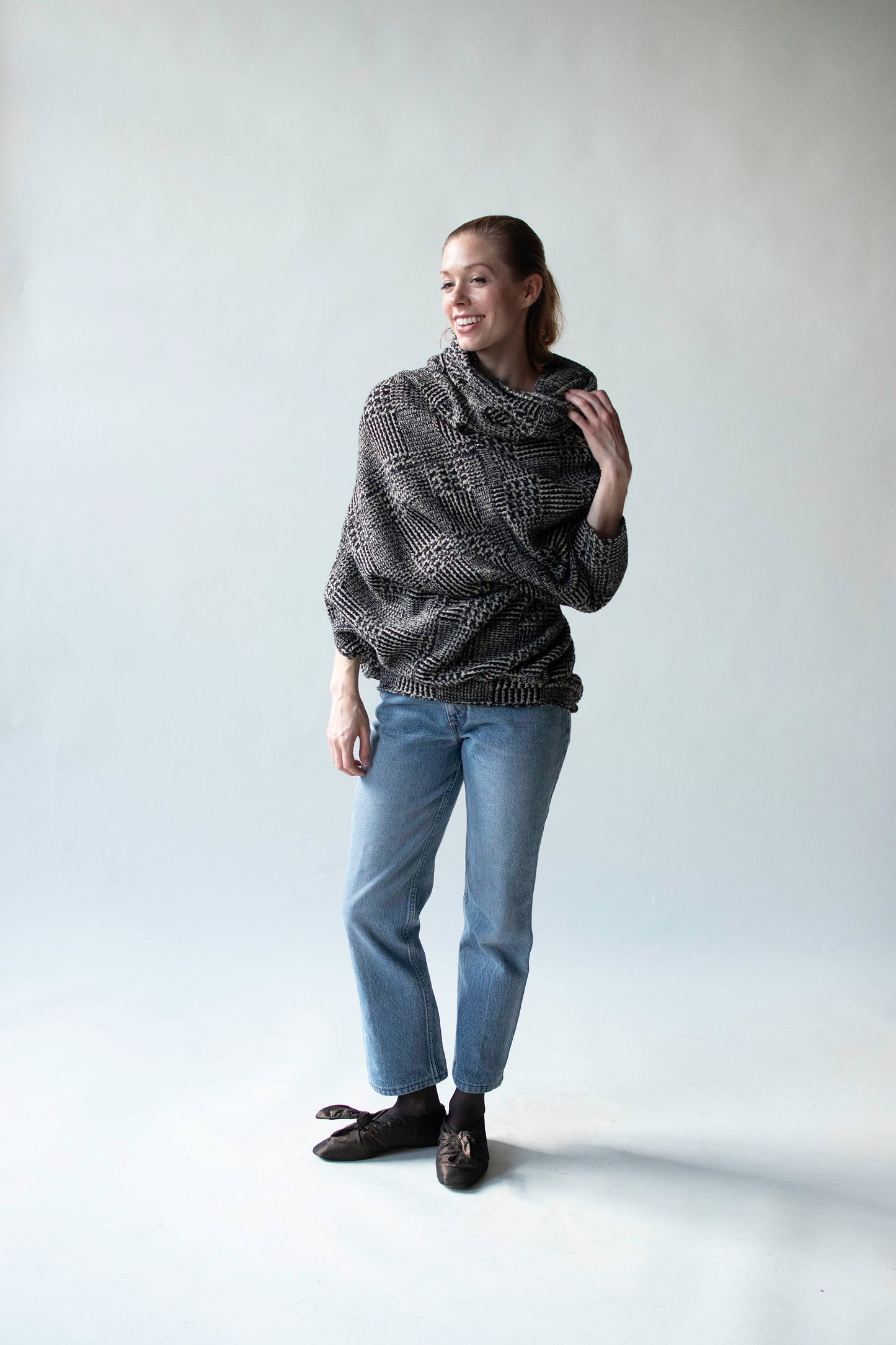 Black and White Knit sweater | Junya Watanabe Comme des Garcons 2008