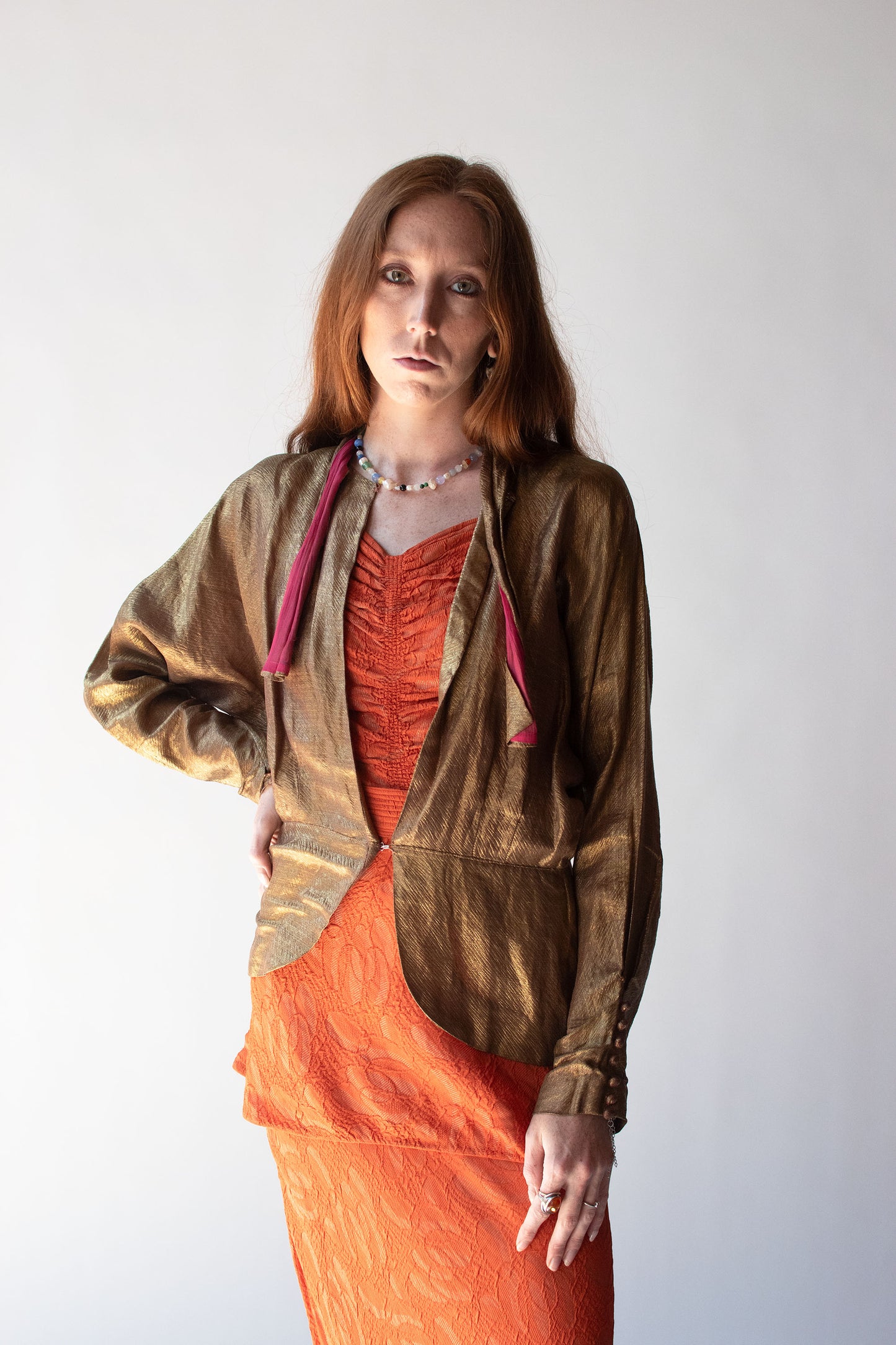 1930s Gold Lamé Jacket
