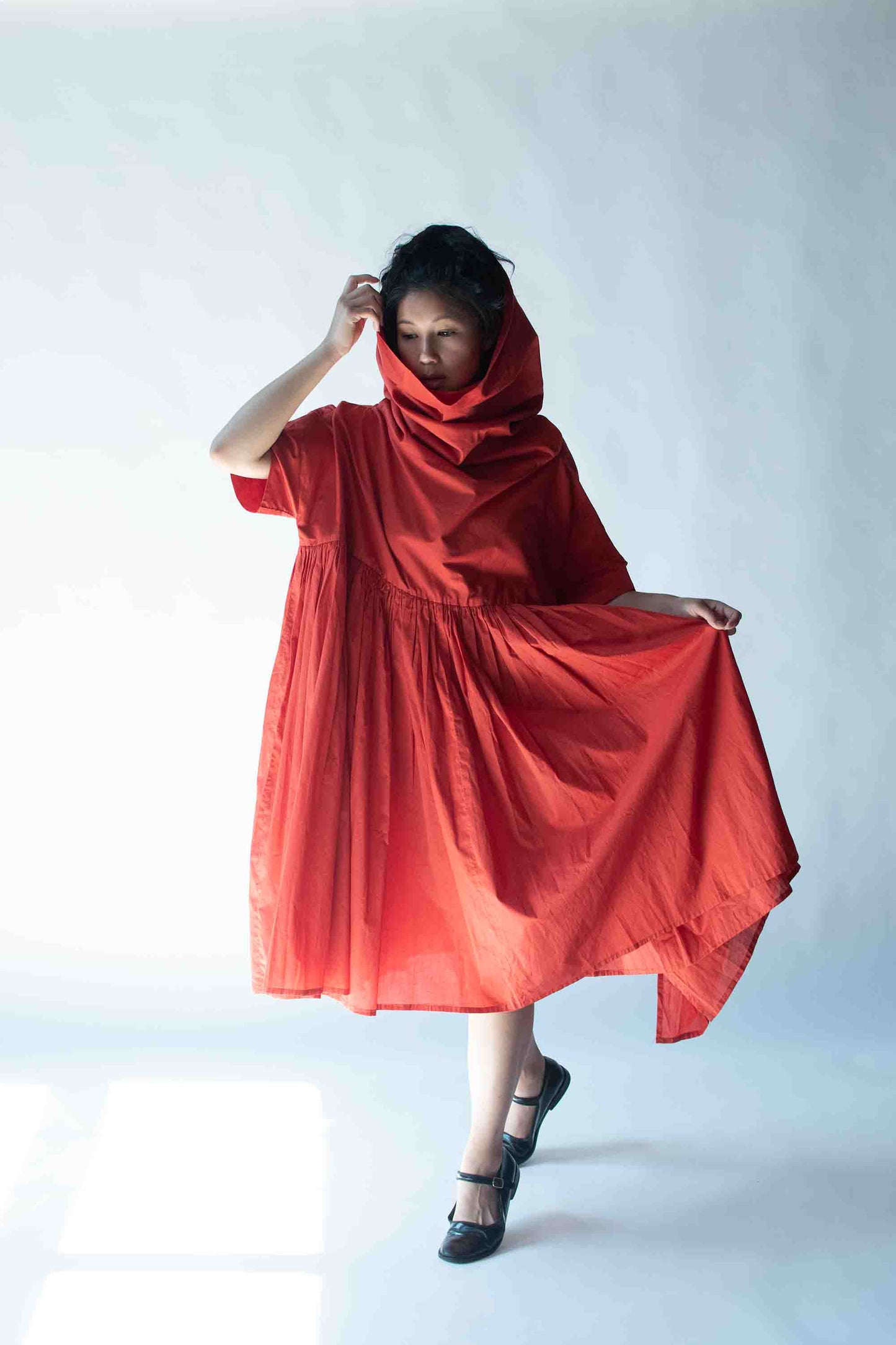 1990s Rust Cotton Dress | G Gigli
