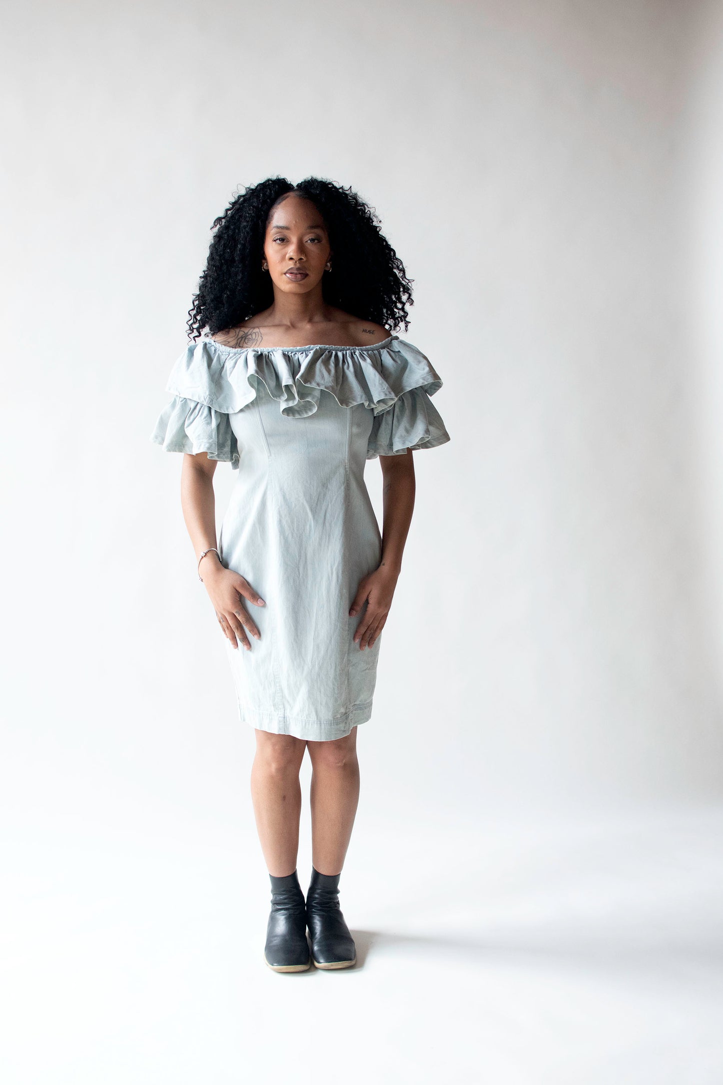 Charmbray Ruffle Collar Dress | Jan Barboglio