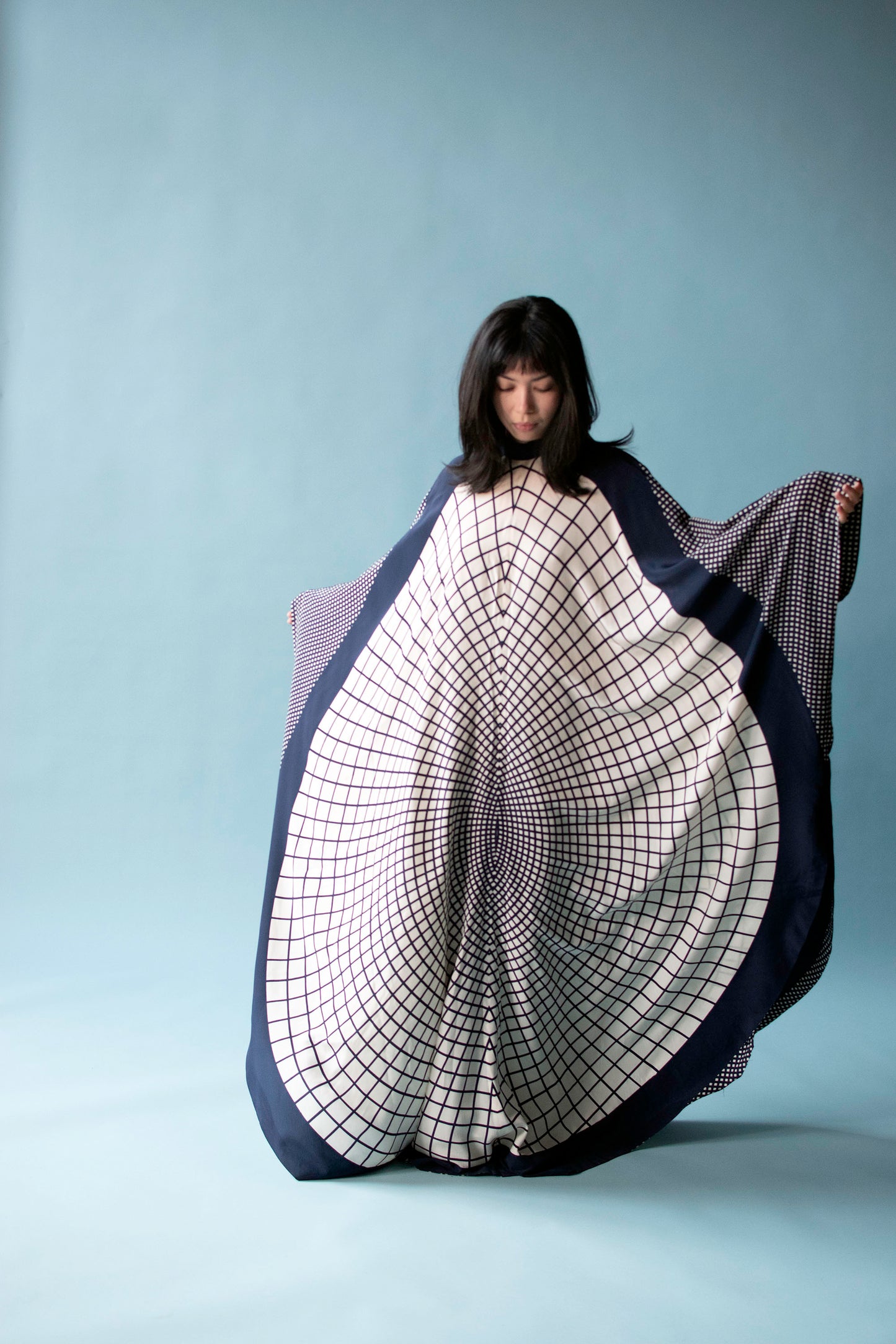1970s Op Art Caftan
