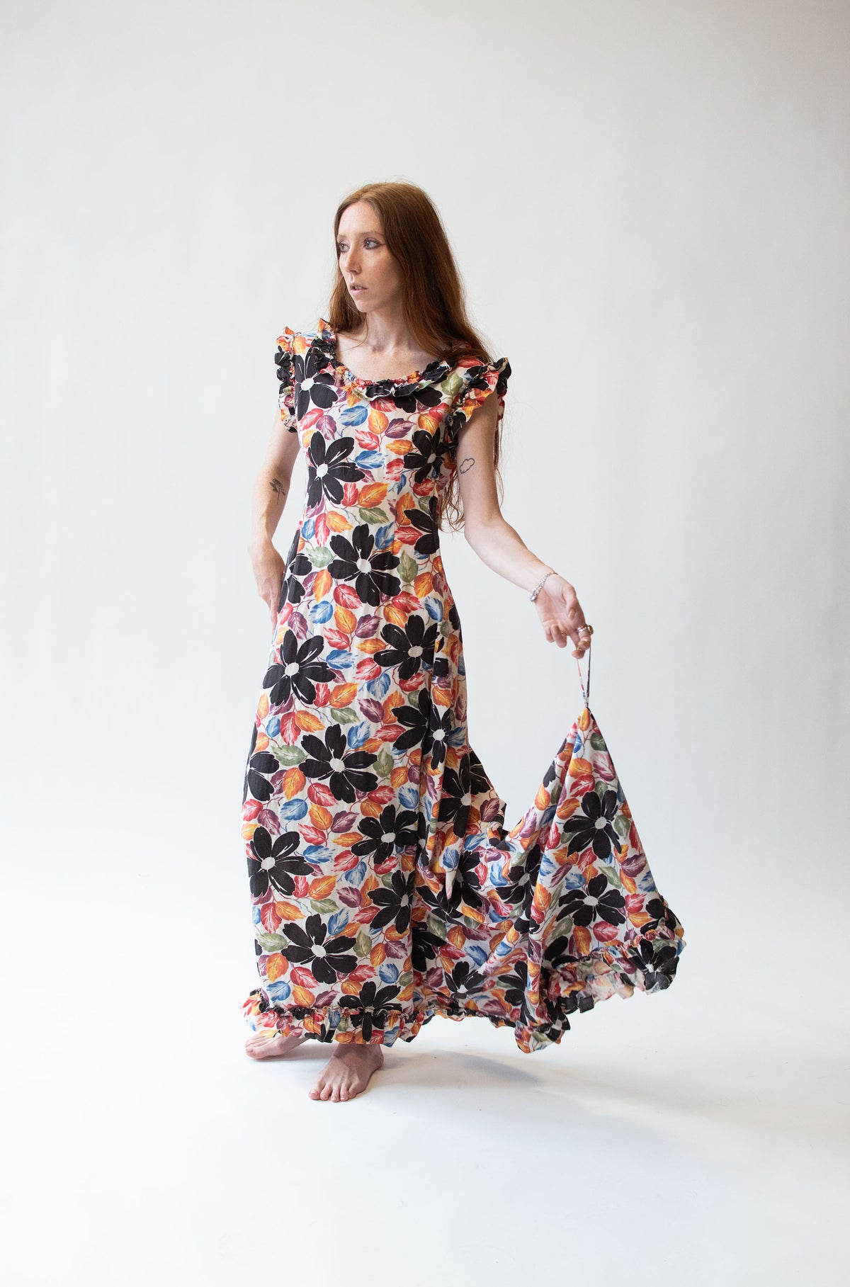 1940s Hawaiian Wedding Dress