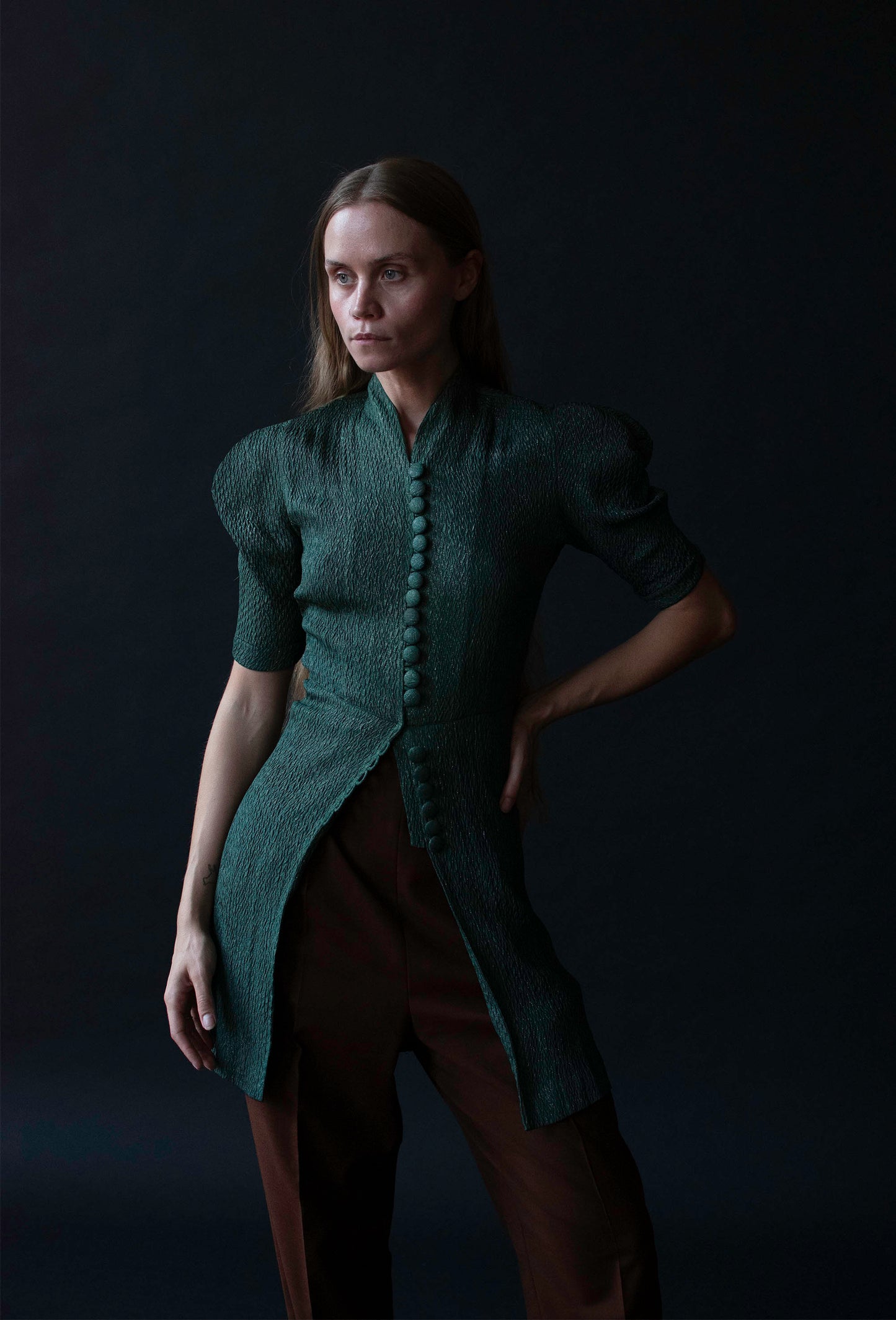 1930s Green Lamé Blouse | FOGA