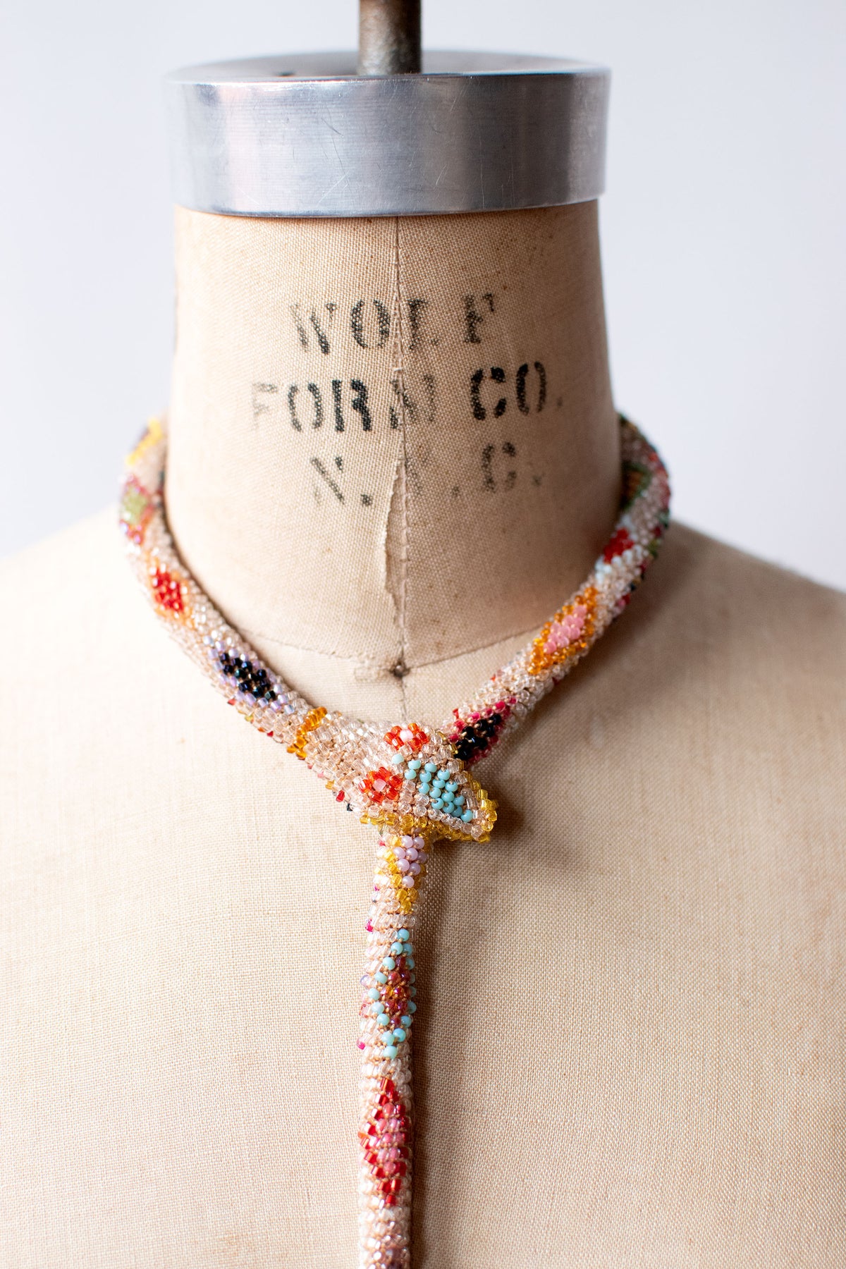 Bead Crochet Snake | Crystal Rainbow Diamond