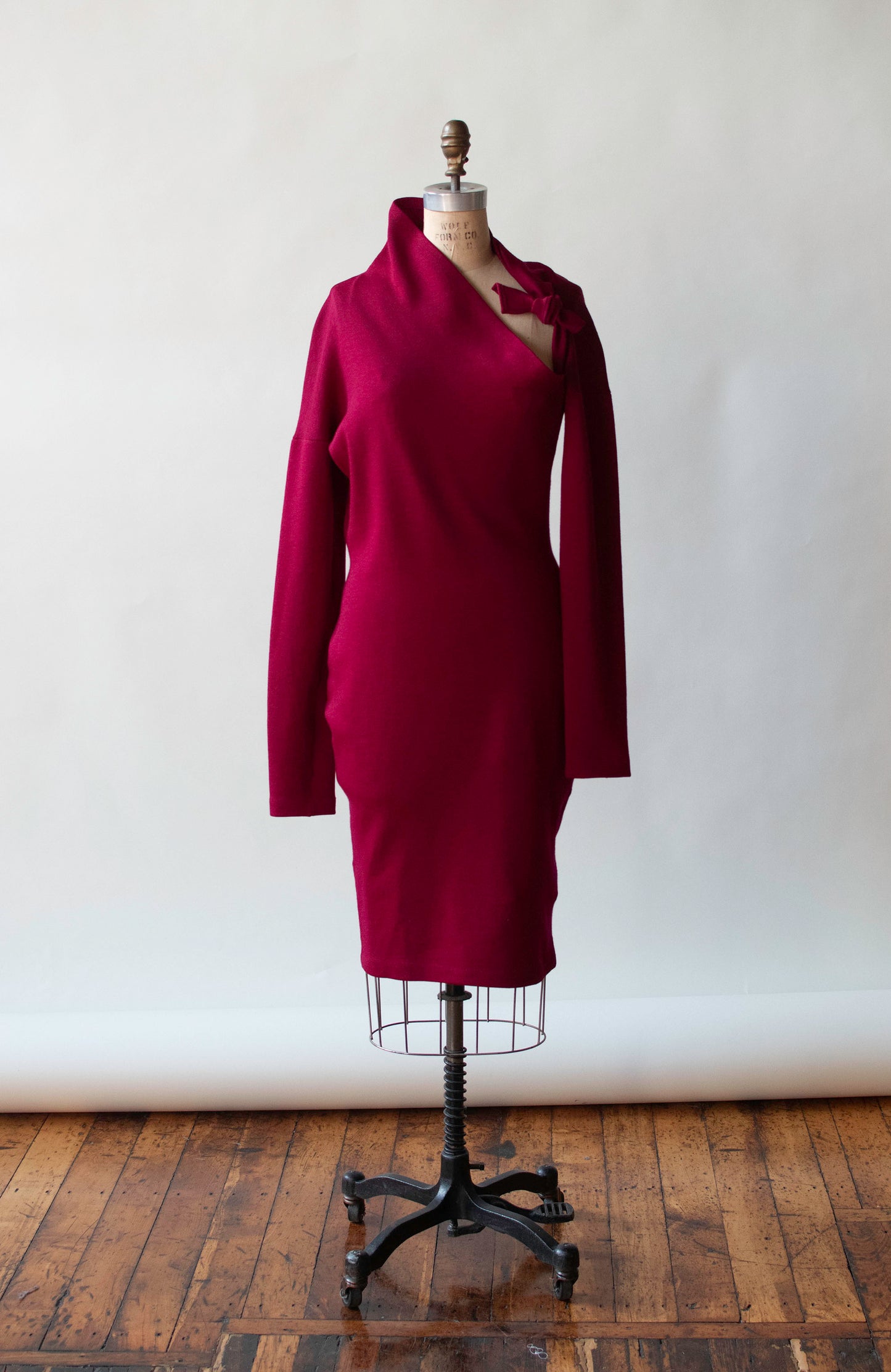 Raspberry Knit Dress | Romeo Gigli 1988