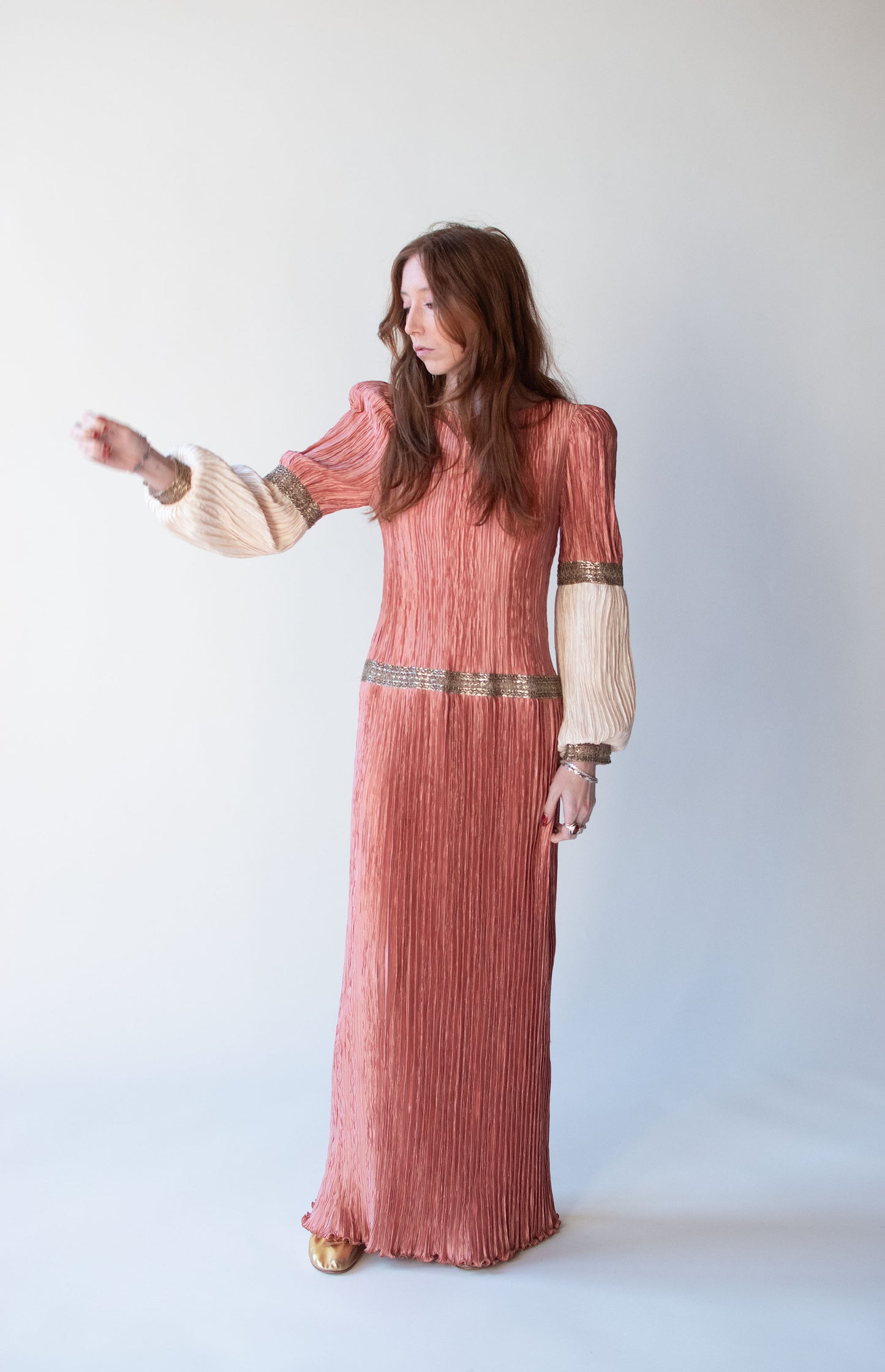 1980s Plisse Dress | Mary McFadden