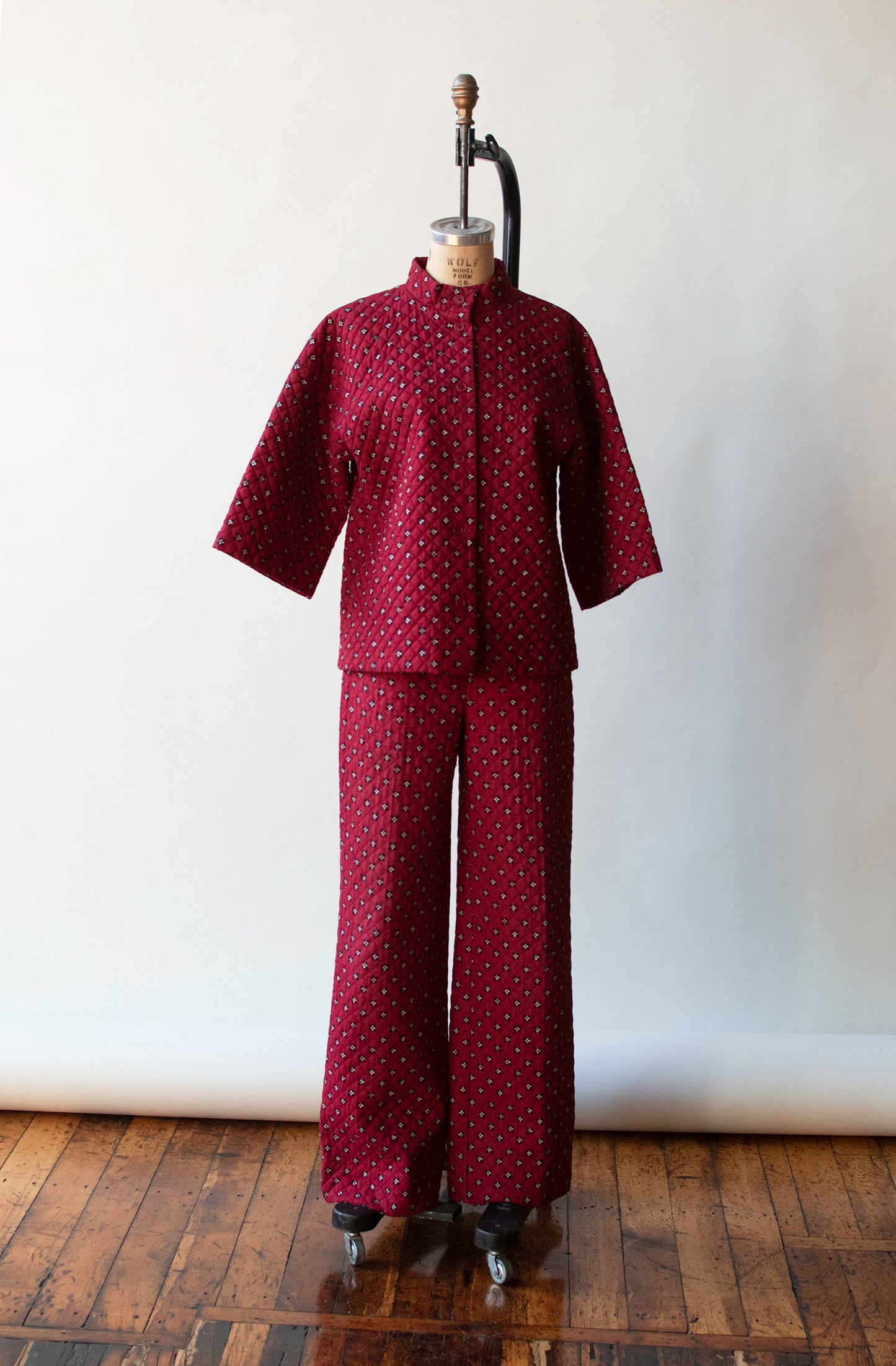 Quilted Pants Suit | Marimekko 1975