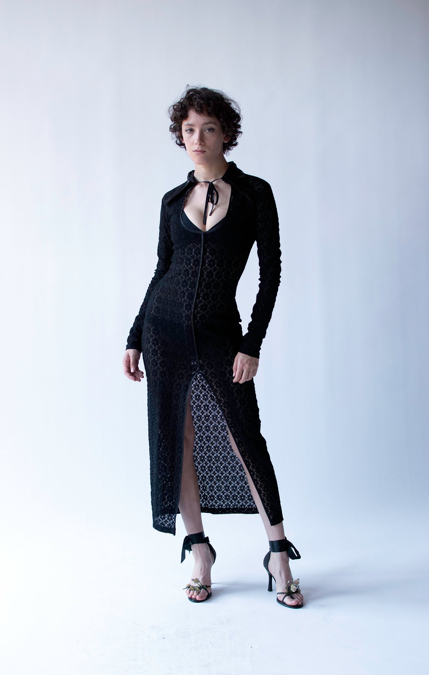 Black Lace Dress | John Richmond