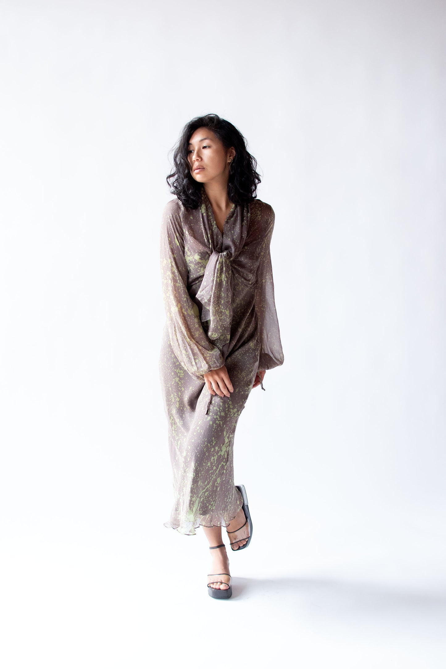 Silk Splatter Print Dress | Betty Jackson