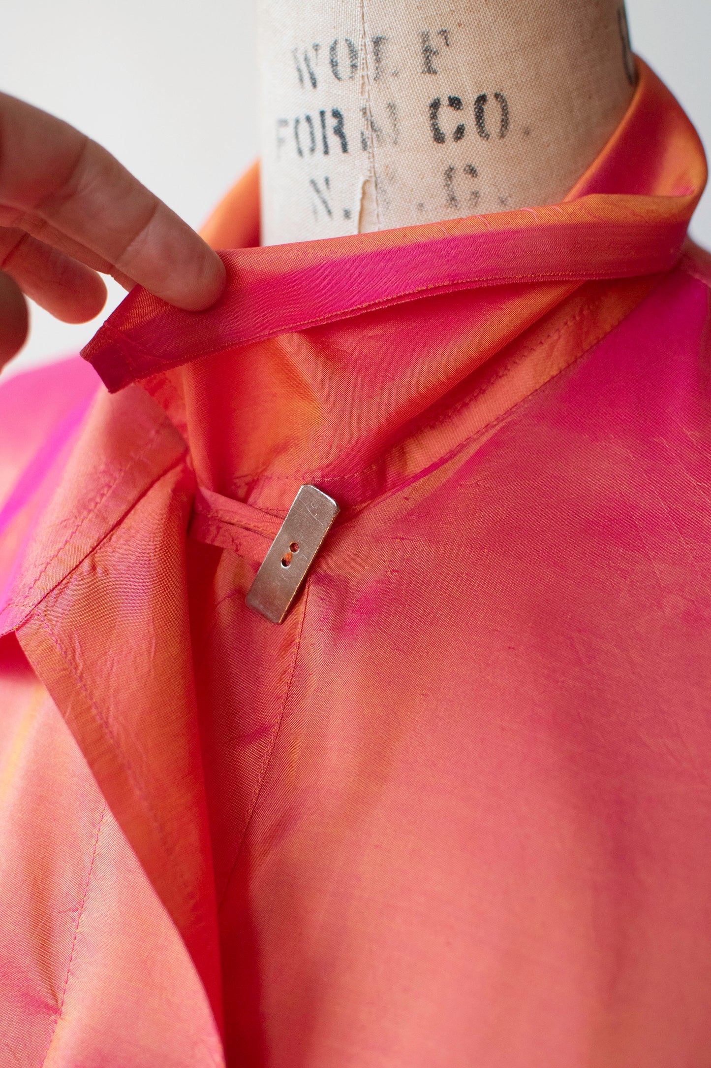 1990s Iridescent Silk Blouse | Michel Leger