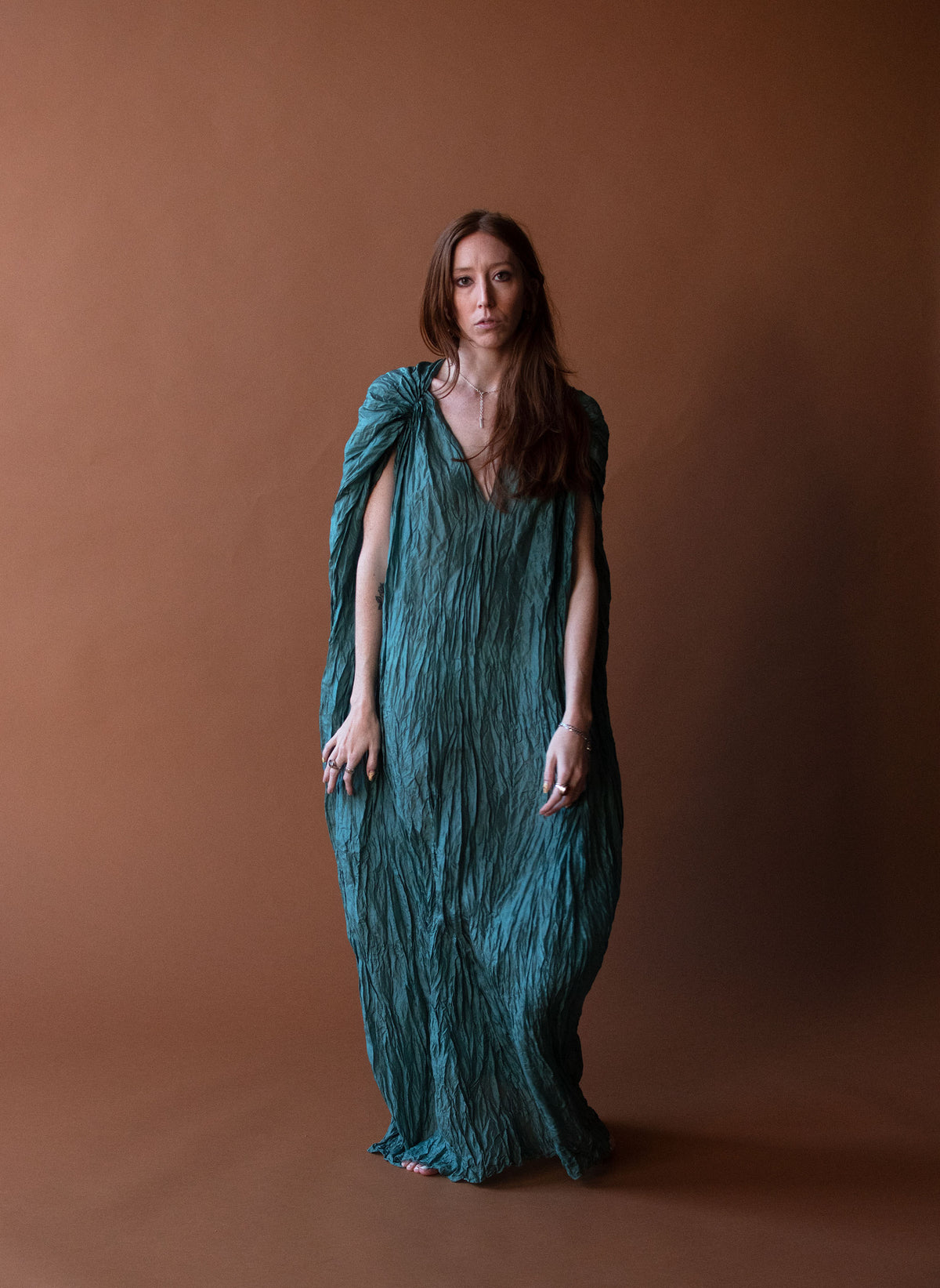 Silk Caryatid Dress | Holly Lueders