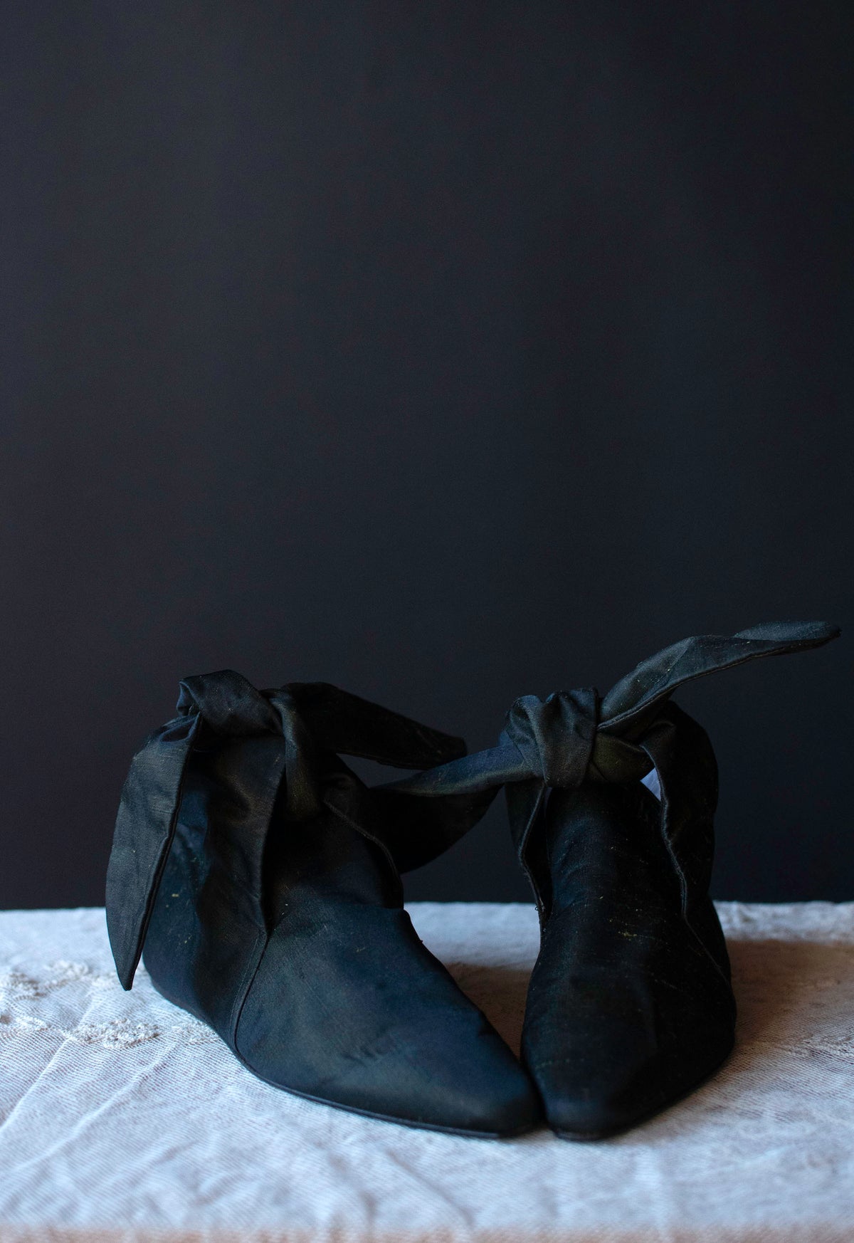 Green Silk Booties | Romeo Gigli