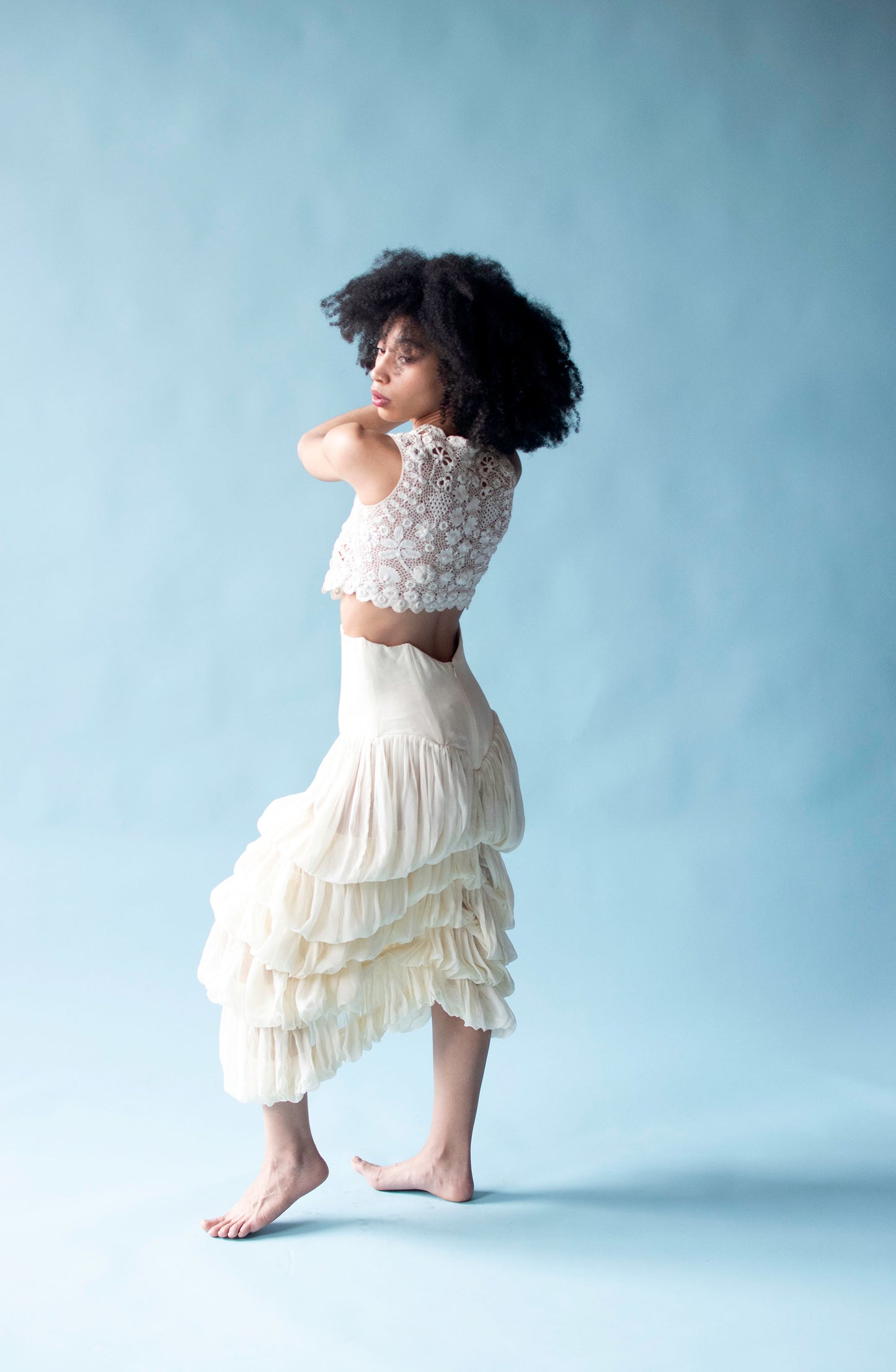 Draped Chiffon Skirt | Norma Kamali