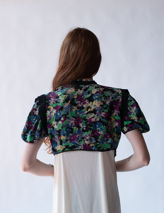 1930s floral print Bolero