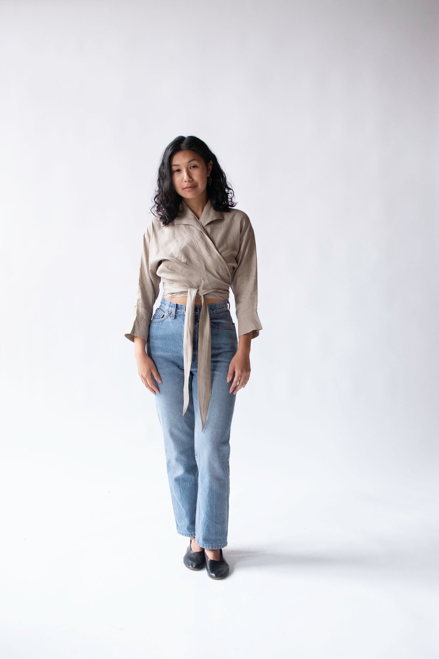 Linen Wrap Top | Katharine Hamnett