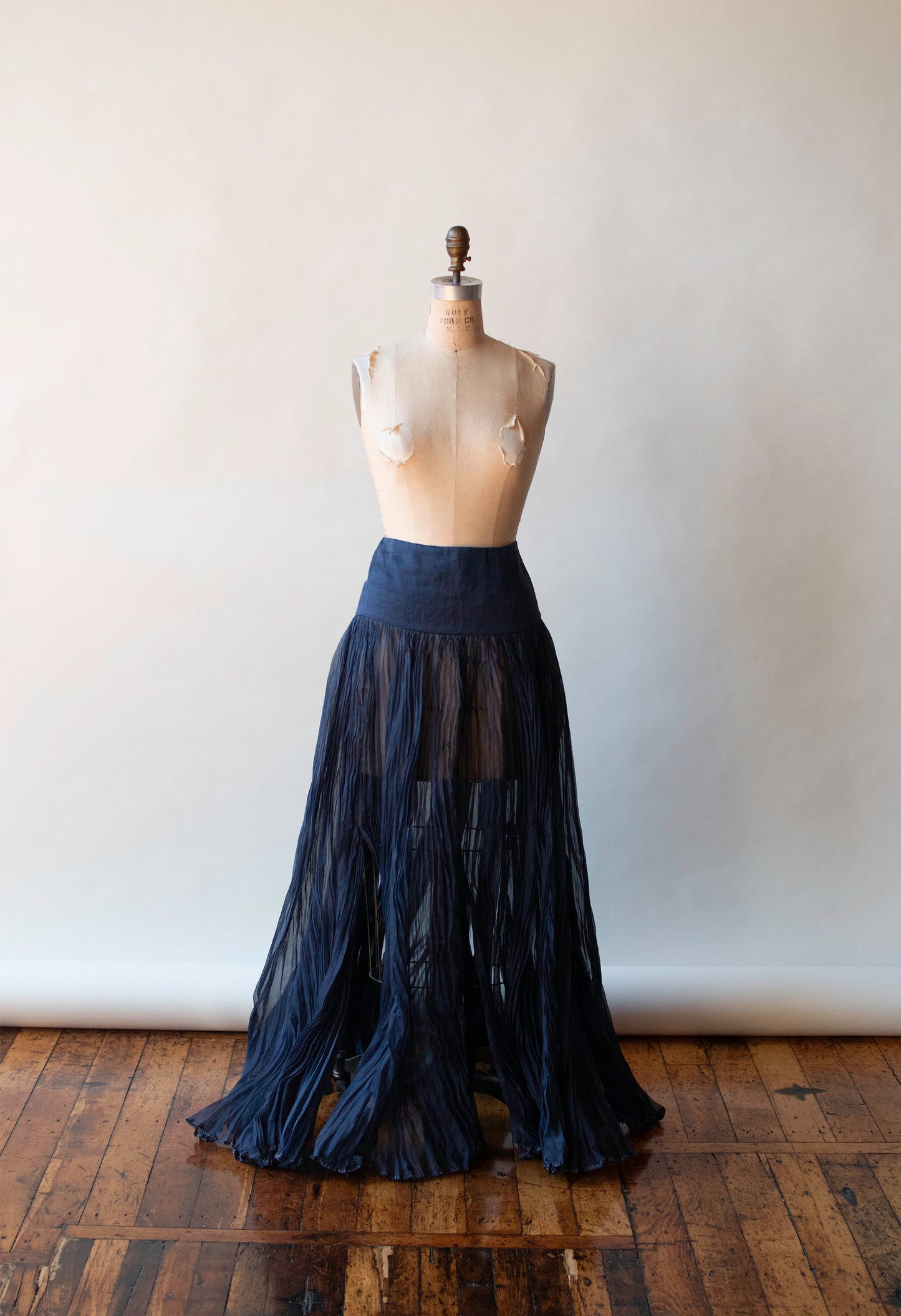 Navy Organza Skirt | Gianfranco Ferre