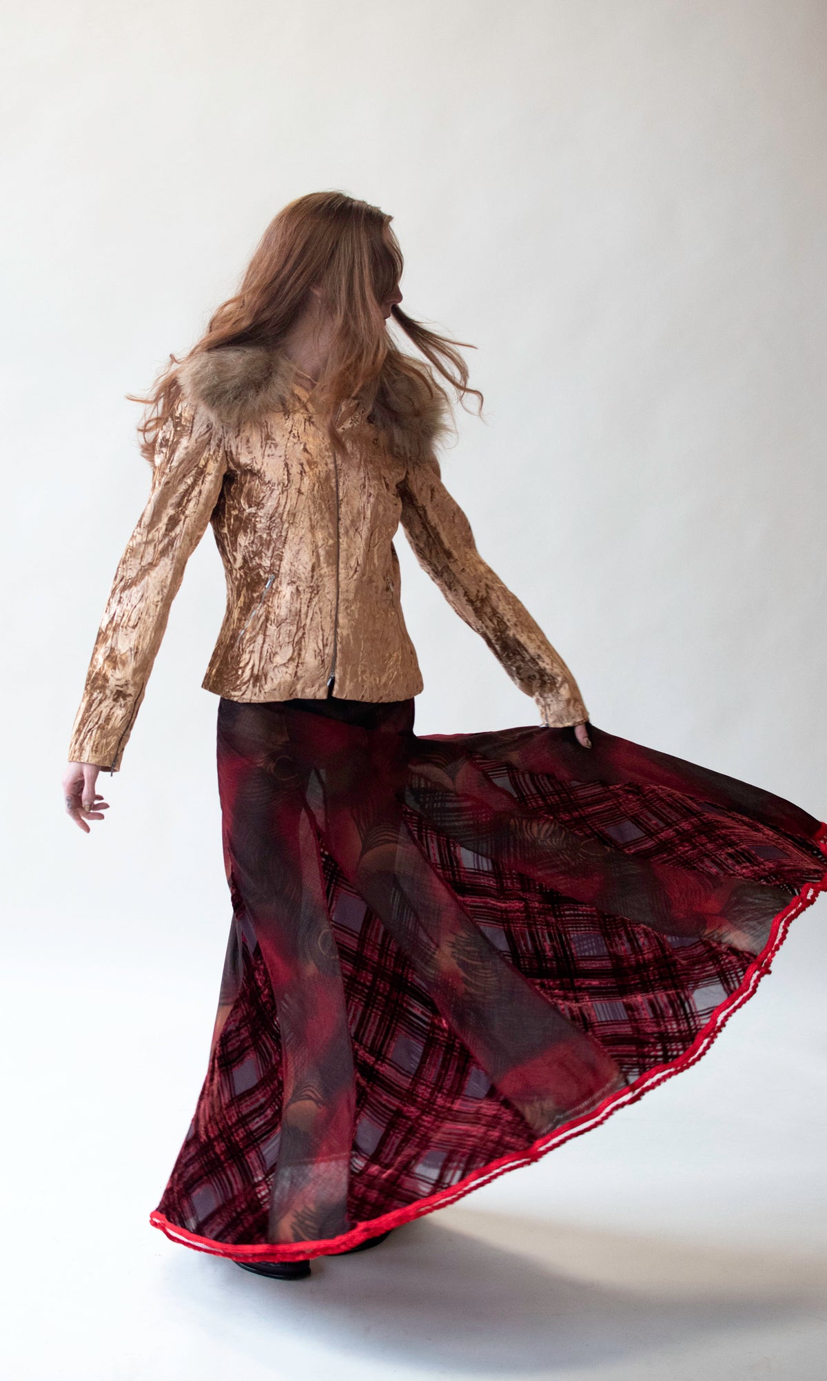 Peacock Print Skirt | | Voyage Invest in the Original