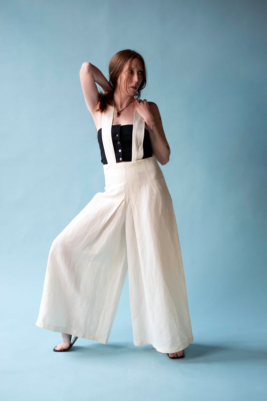 Cream Palazzo Pants | Byblos