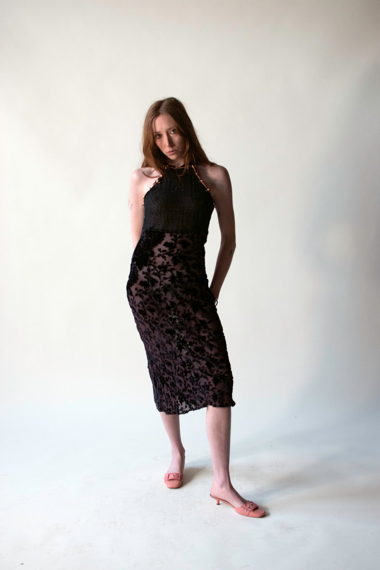 1990s Chiffon Burnout Velvet Dress | Voyage Invest in the Original