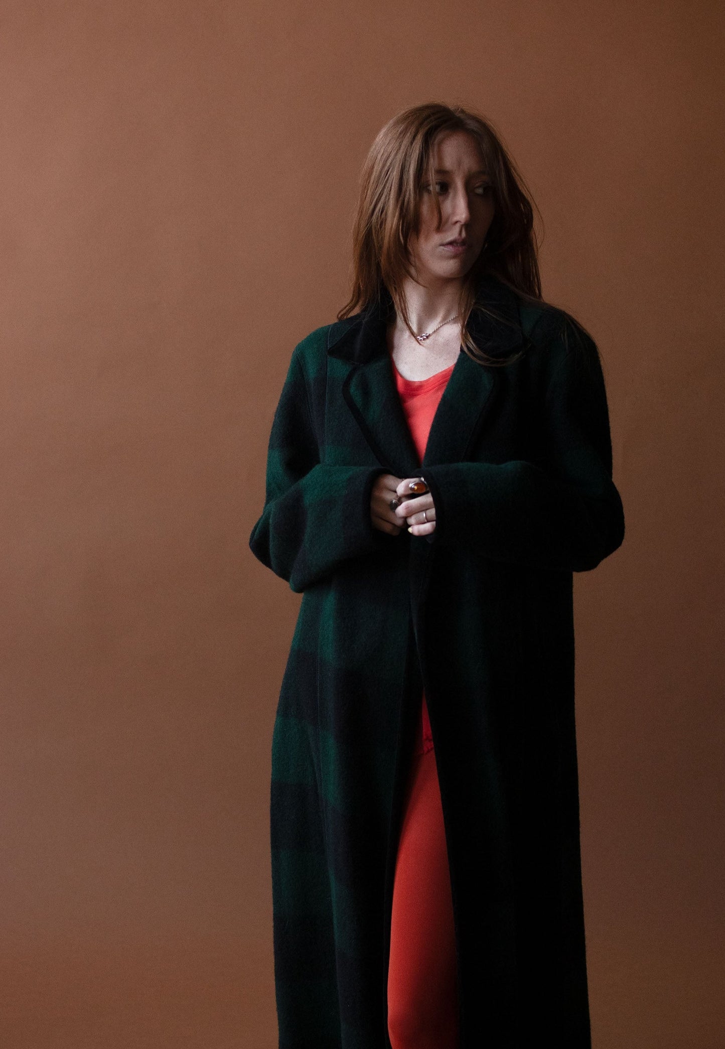 1980s Plaid Riding Coat
