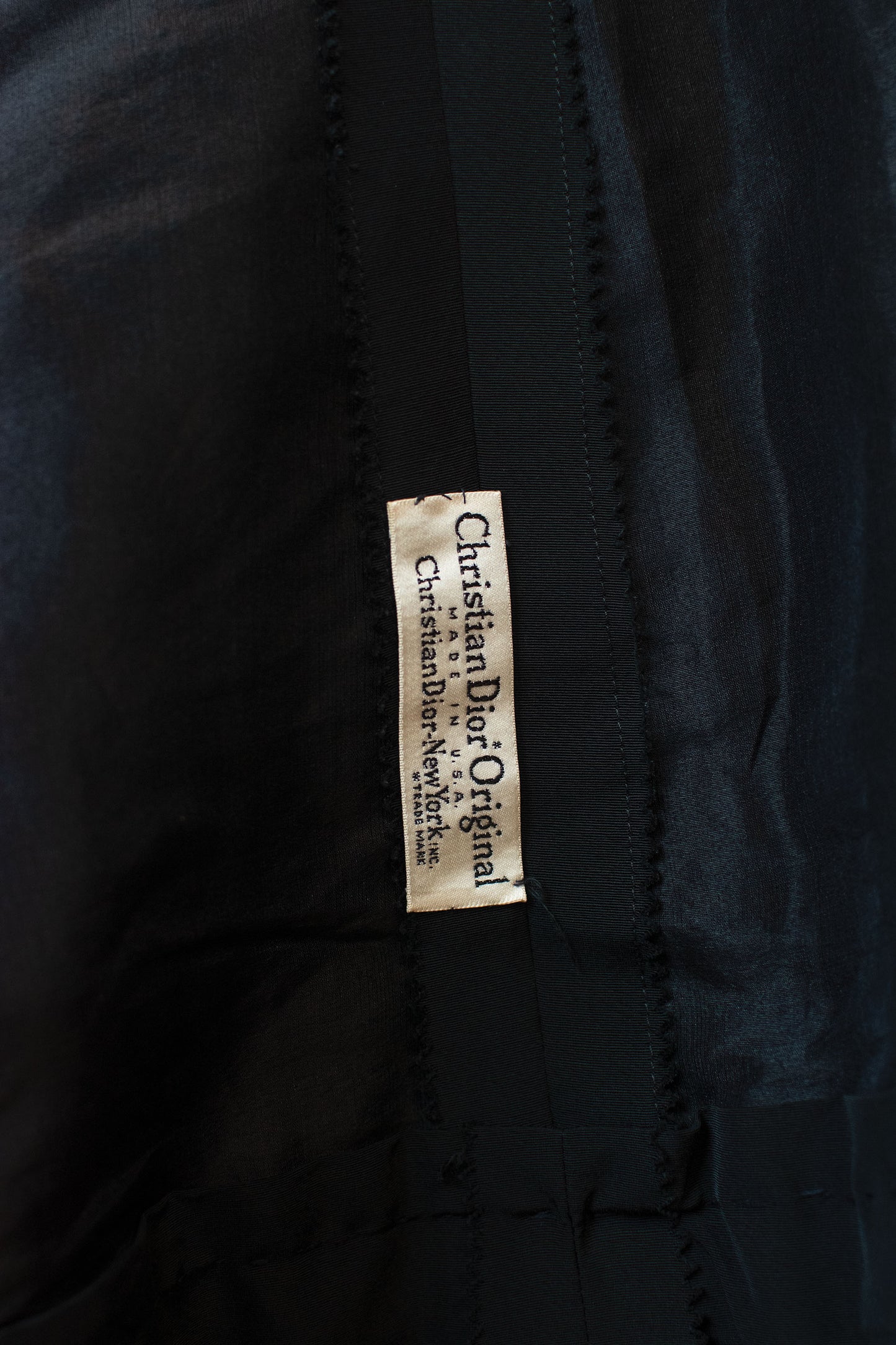 1950s Black Silk Faille Dress | Christian Dior New York