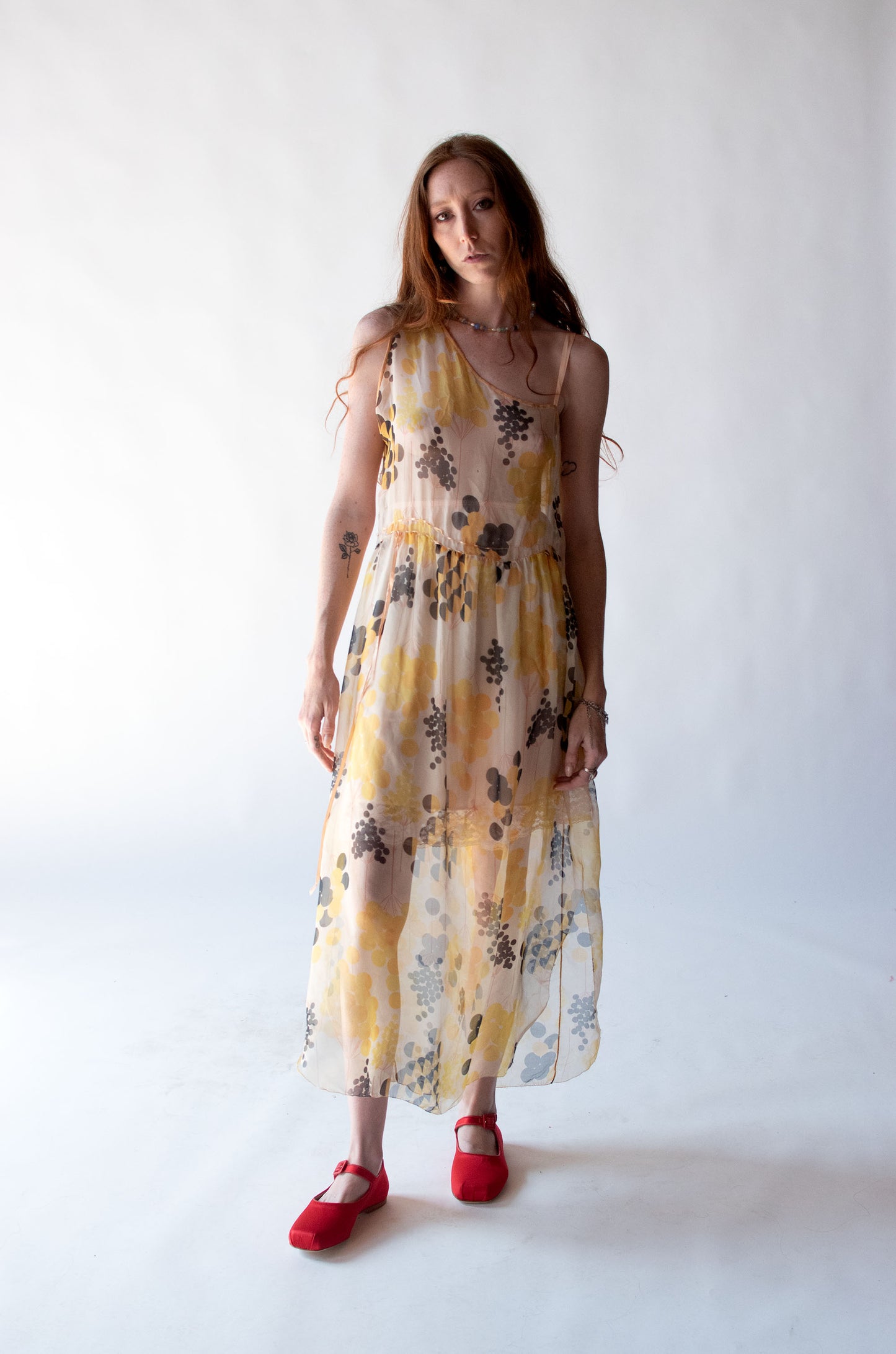 1930s Chiffon Dress