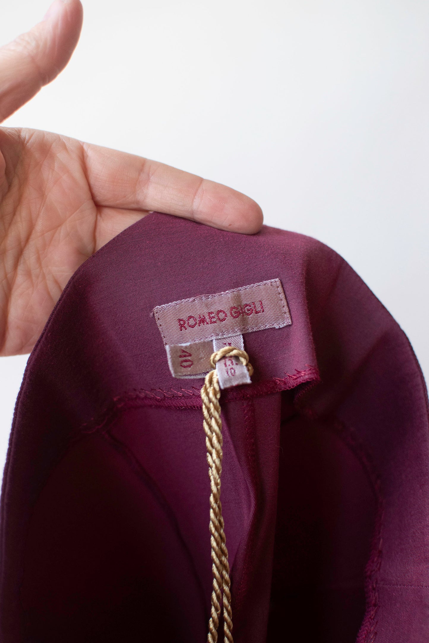 Burgundy Bustier | Romeo Gigli 1992