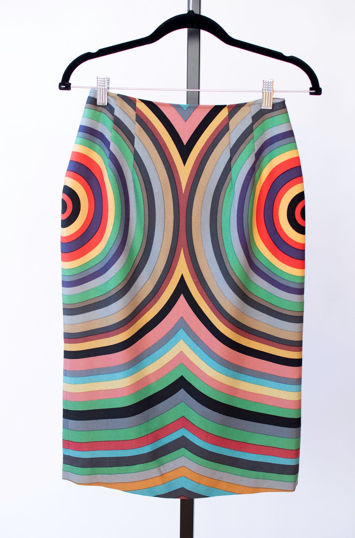 Silk Stripe Skirt | Todd Oldham FW 1995