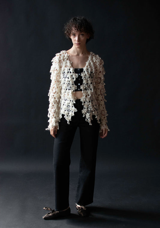 1990s Snowflake Cardigan | Madame Nicole Matsuda