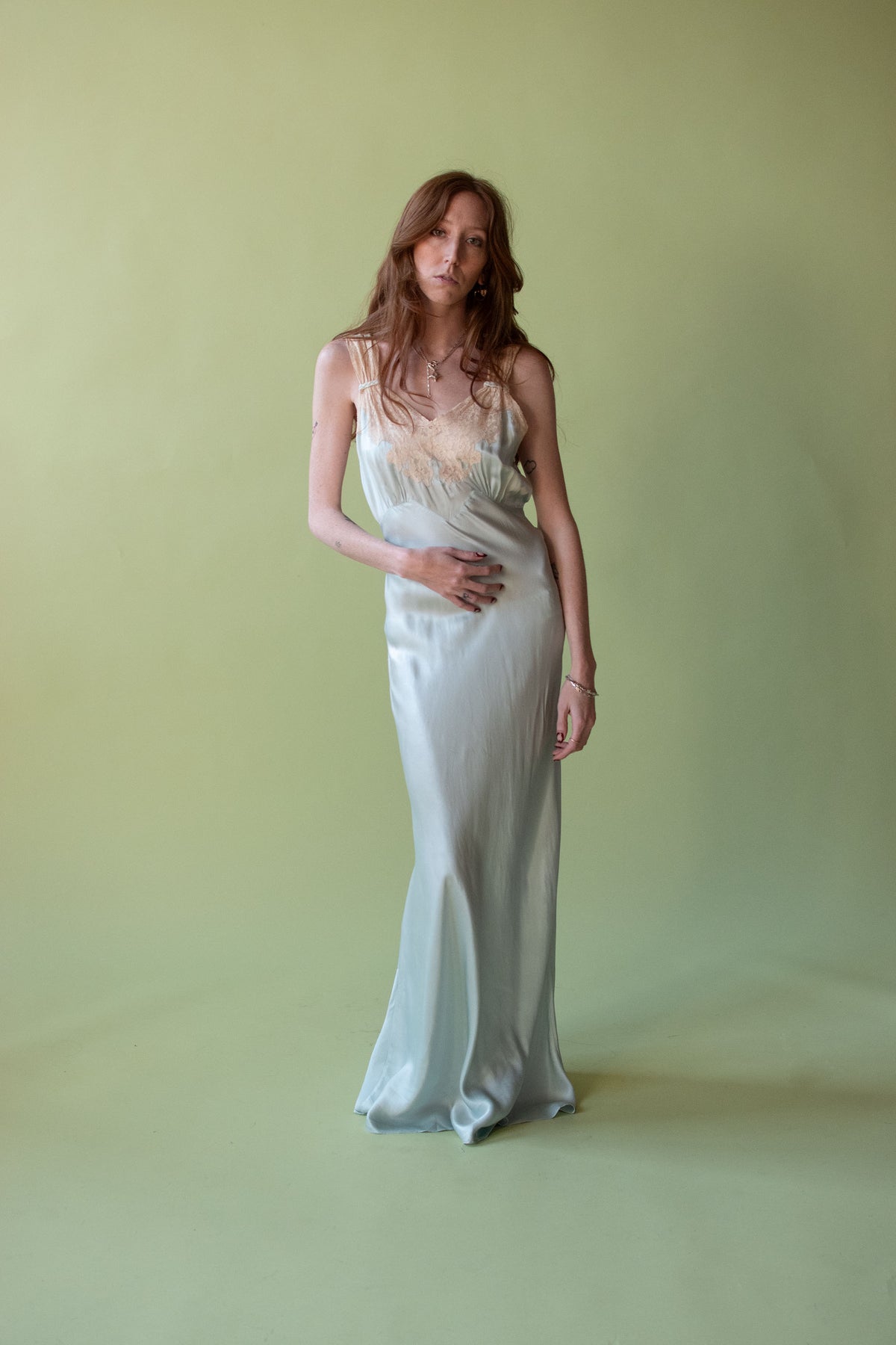 1930s Pale Blue Nightgown | Radelle