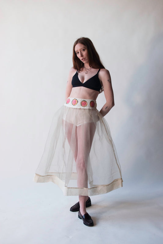 1950s Painted Crinoline