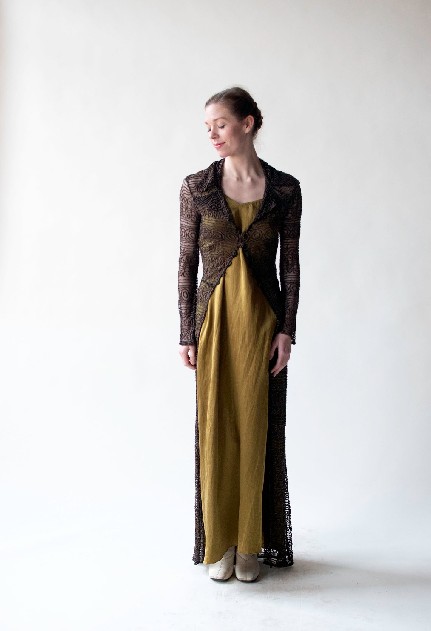 Embroidered Mesh Duster | Sophie Sitbon