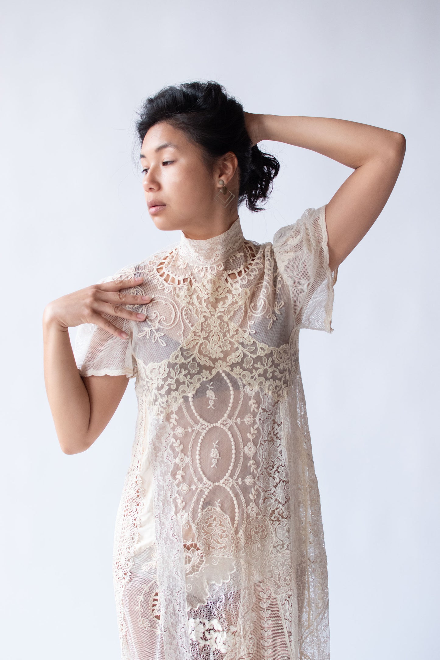1980s Lace Works Dress