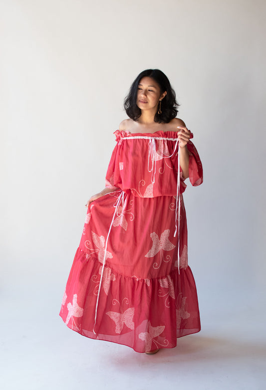 Butterfly Print Dress | Yves Saint Laurent