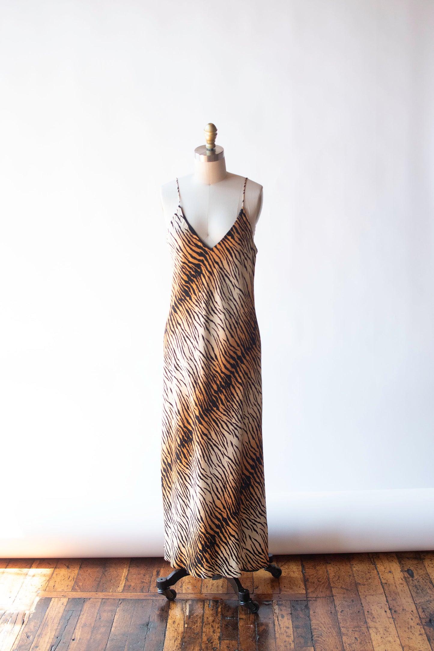 Y2K Tiger Print Slip Dress