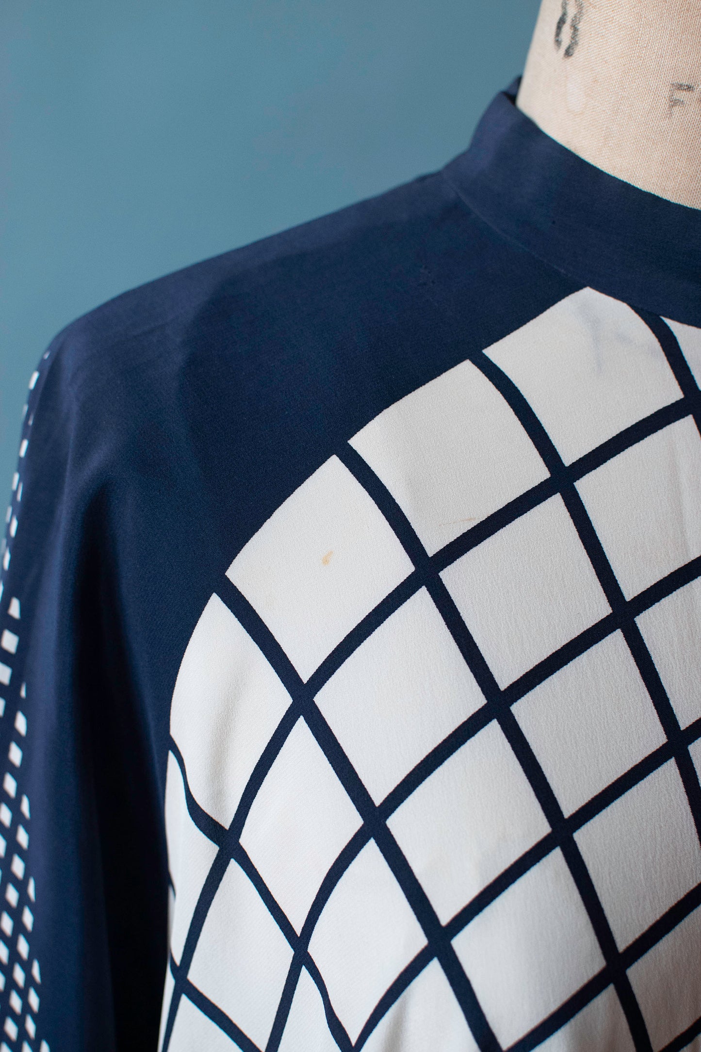 1970s Op Art Caftan