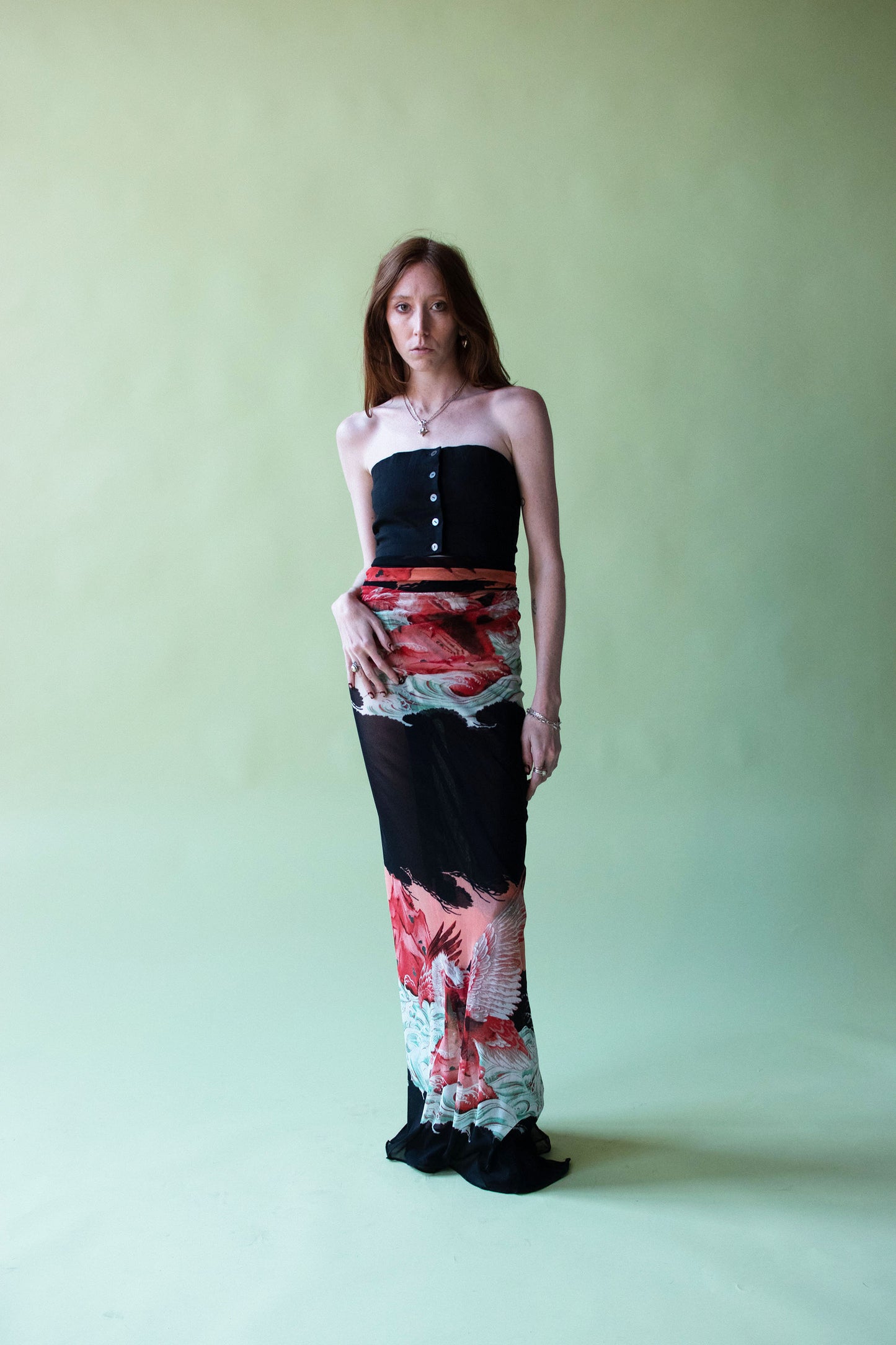 Eagle Print Pareo Scarf | Jean Paul Gaultier