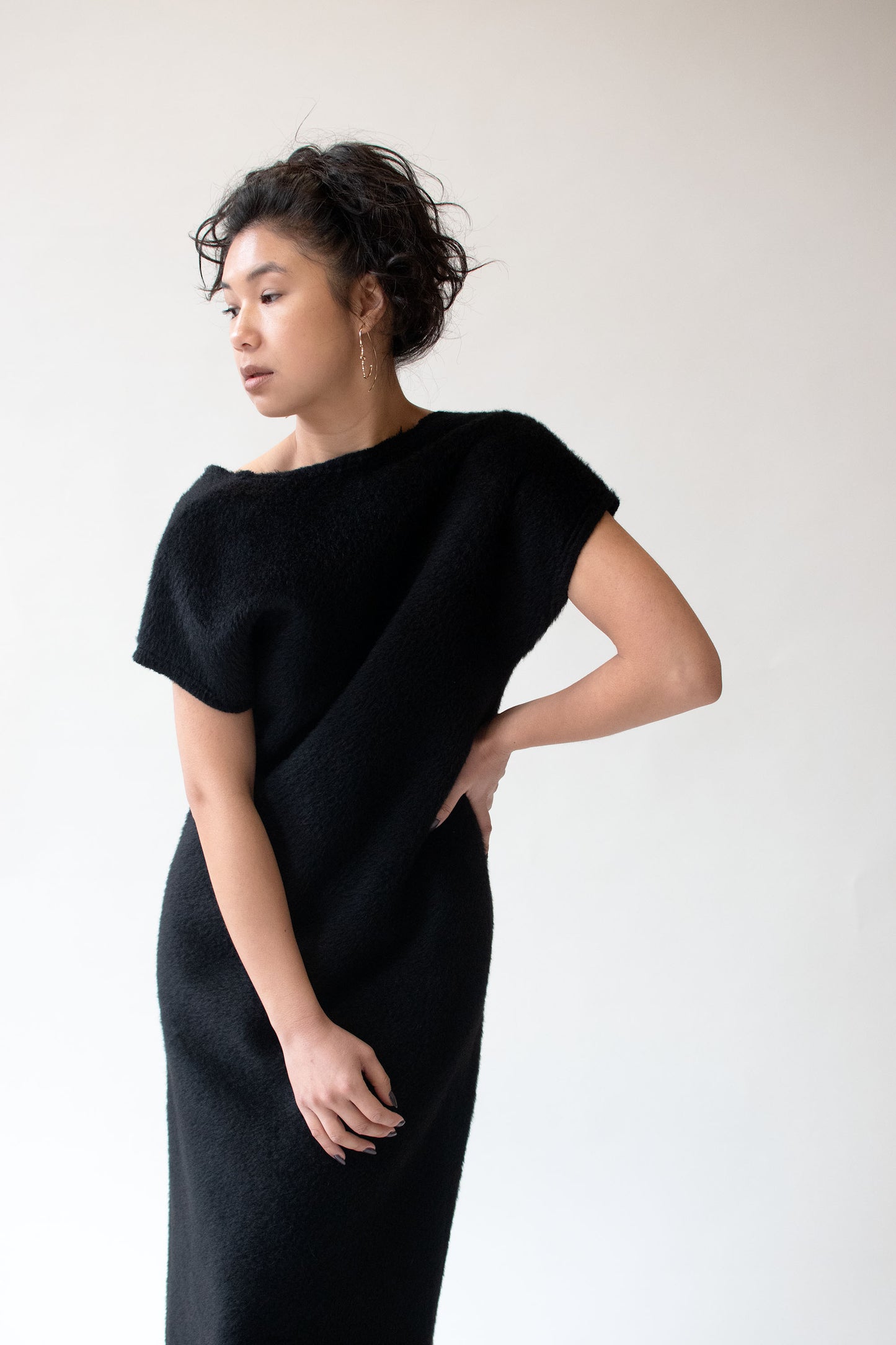 1990s Black Mohair Dress | Comme des Garçons