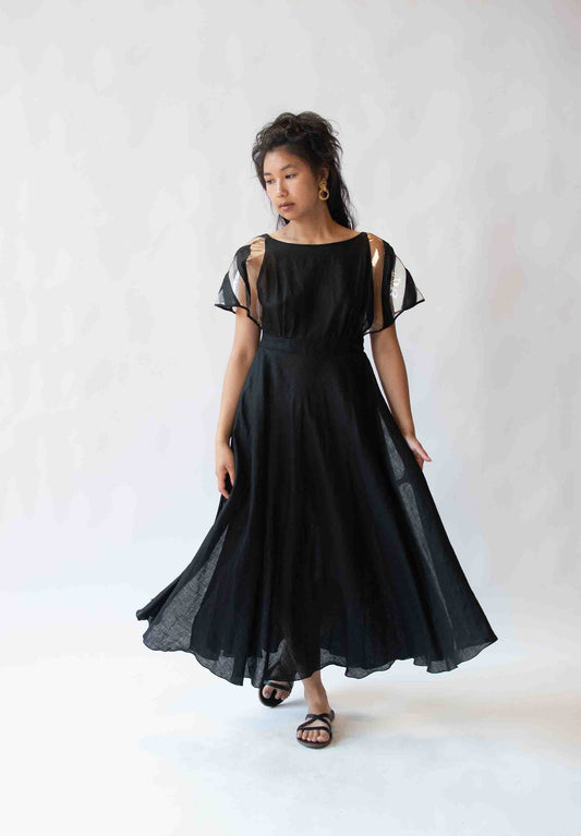 1970s Futuristic Linen Dress | Fendi