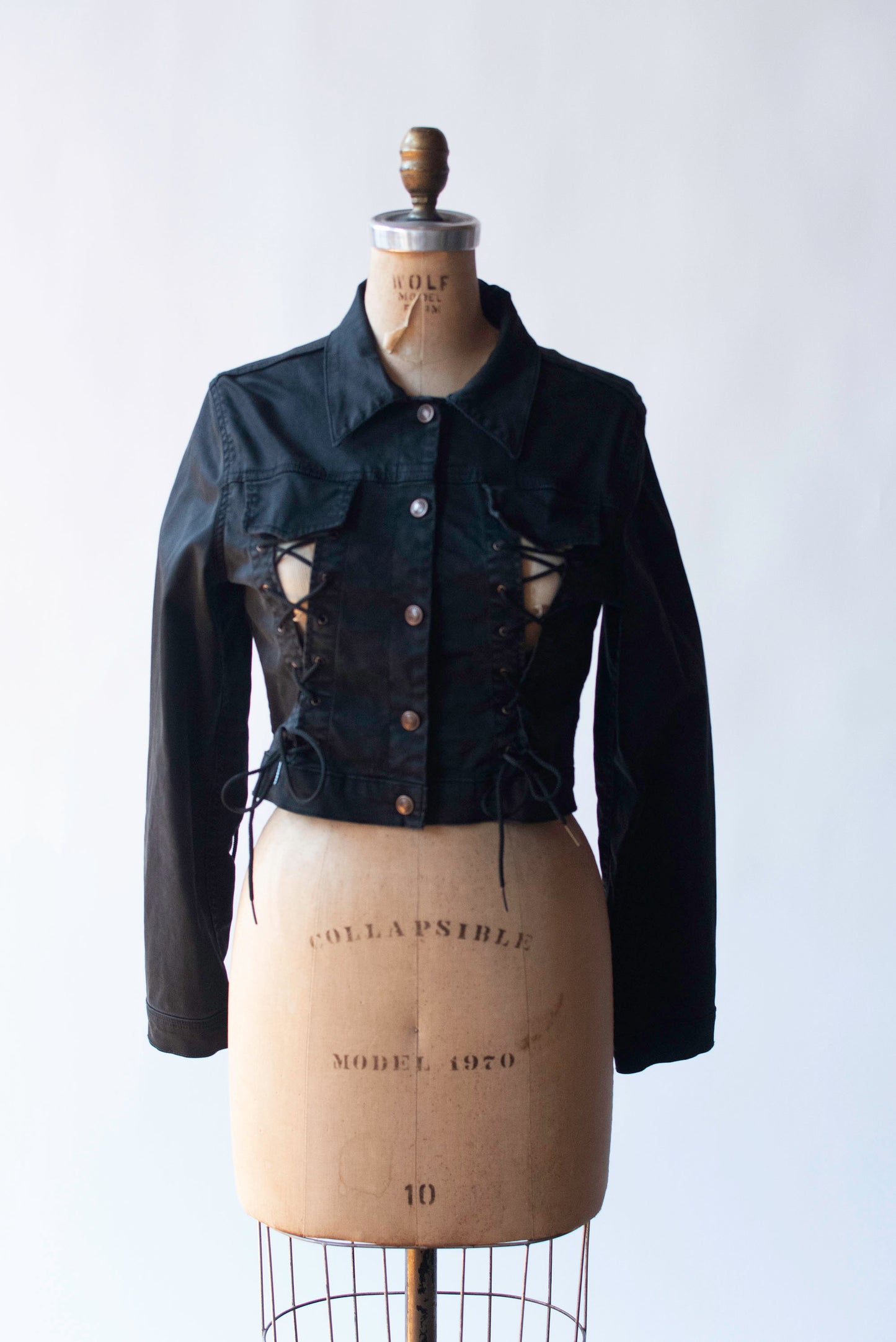 Black Denim Jacket | Todd Oldham Jeans