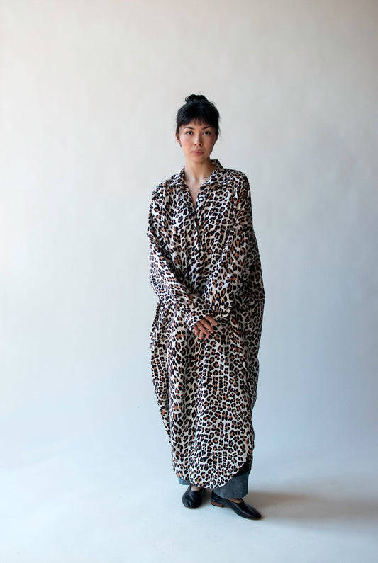 Leopard Print Shirt Dress | Norma Kamali