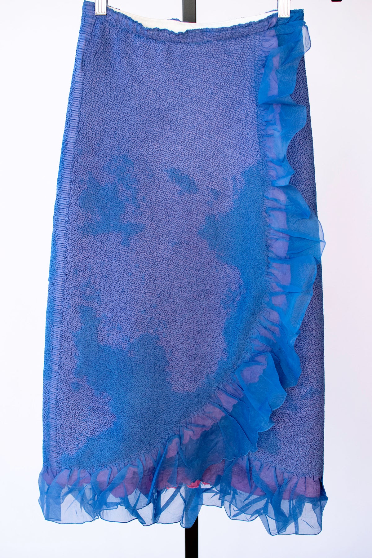 Pleated Periwinkle Skirt | Peplum Yoshiki Hishinuma