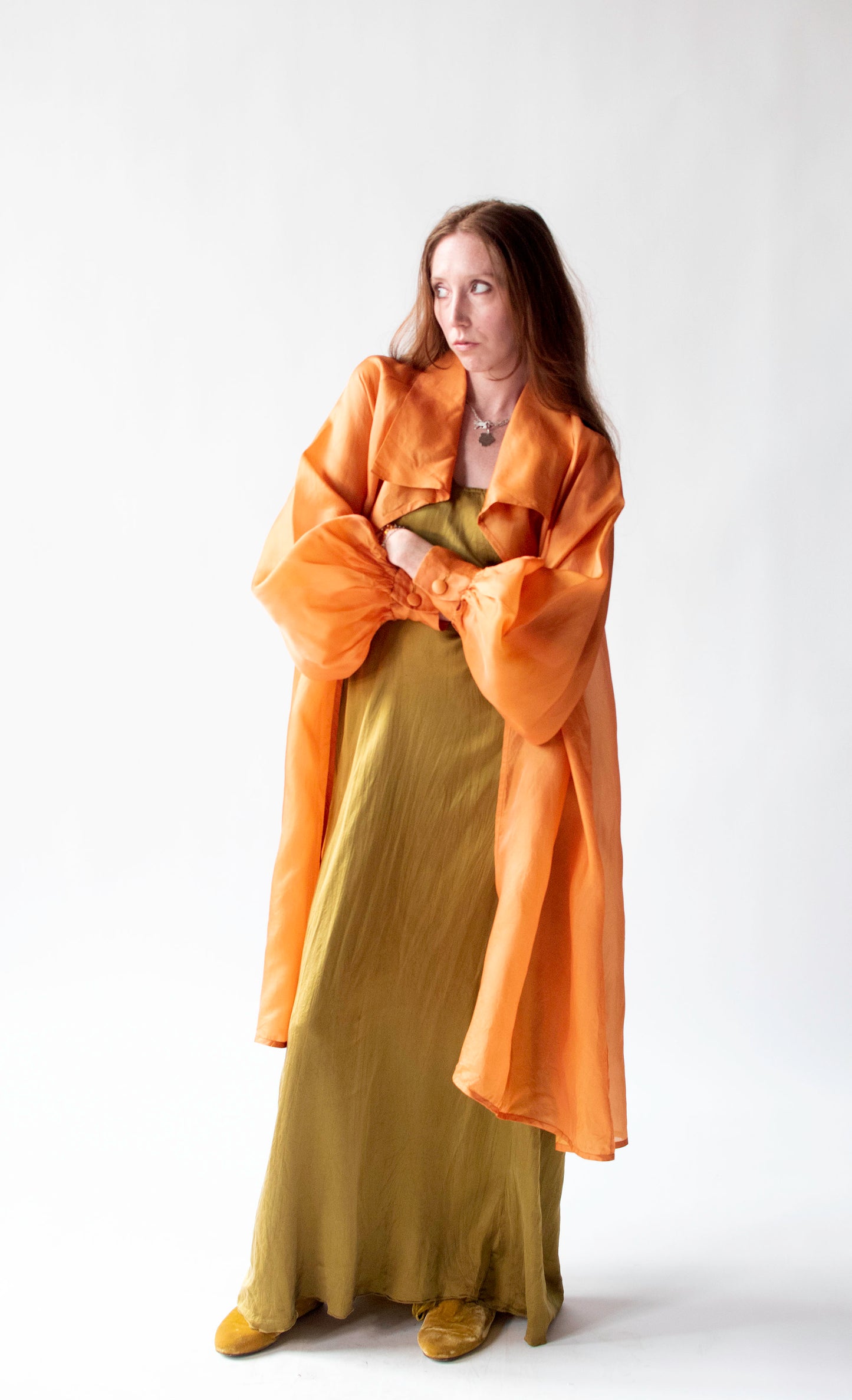 Orange Organza Jacket