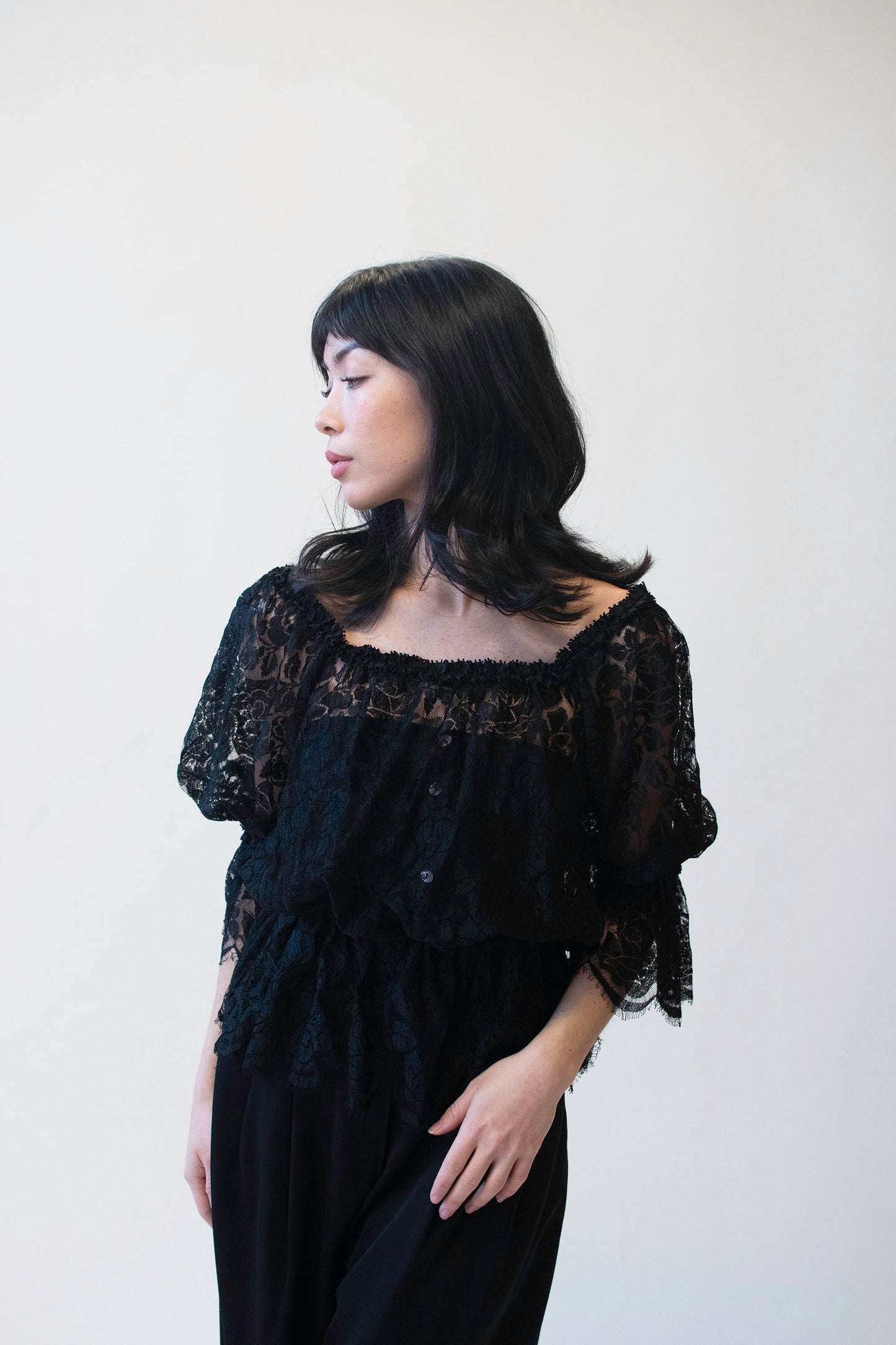 1970s Lace Blouse | Scott Barrie