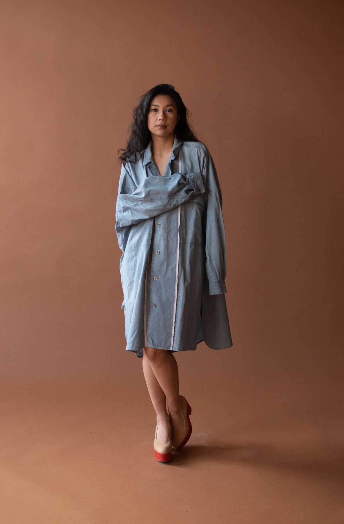 Chambray Shirtdress | Plantation Issey Miyake