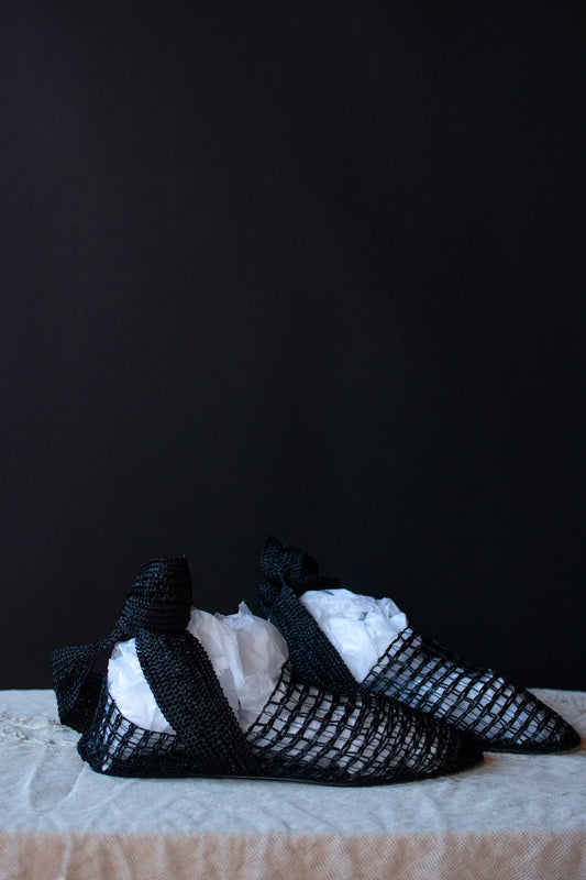 Raffia Flats | Romeo Gigli