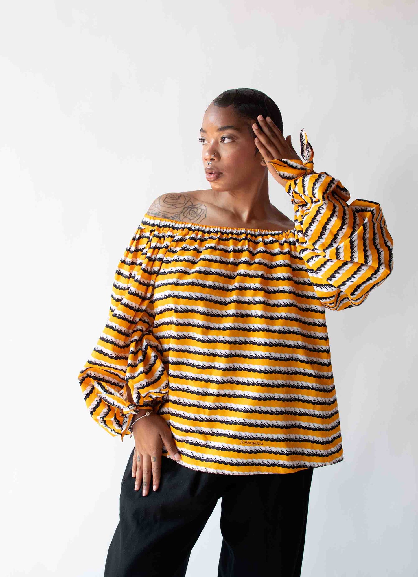 Rope Print Blouse | Yves Saint Laurent Rive Gauche Resort 2012